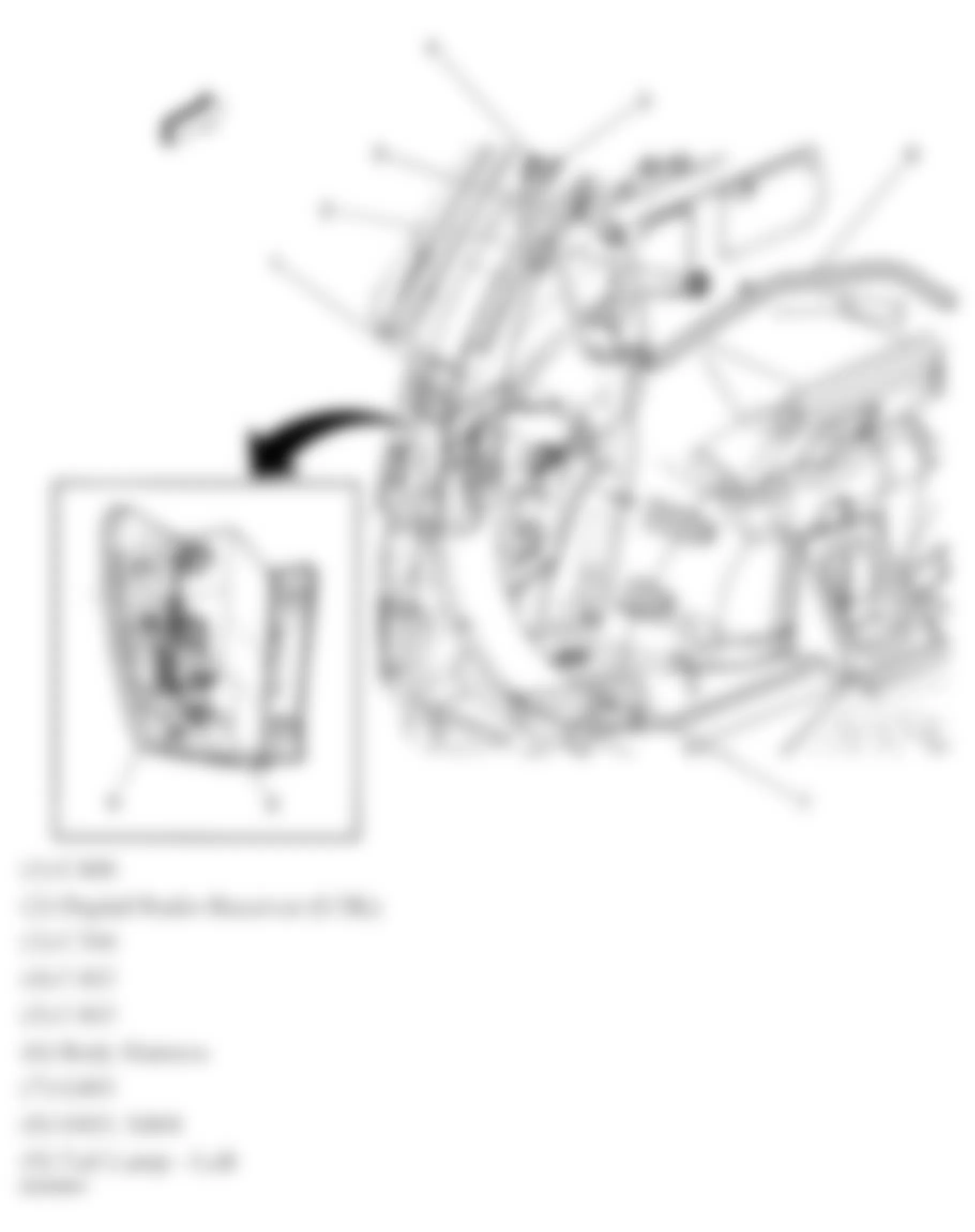 Chevrolet Equinox LT 2006 - Component Locations -  Left Luggage Compartment