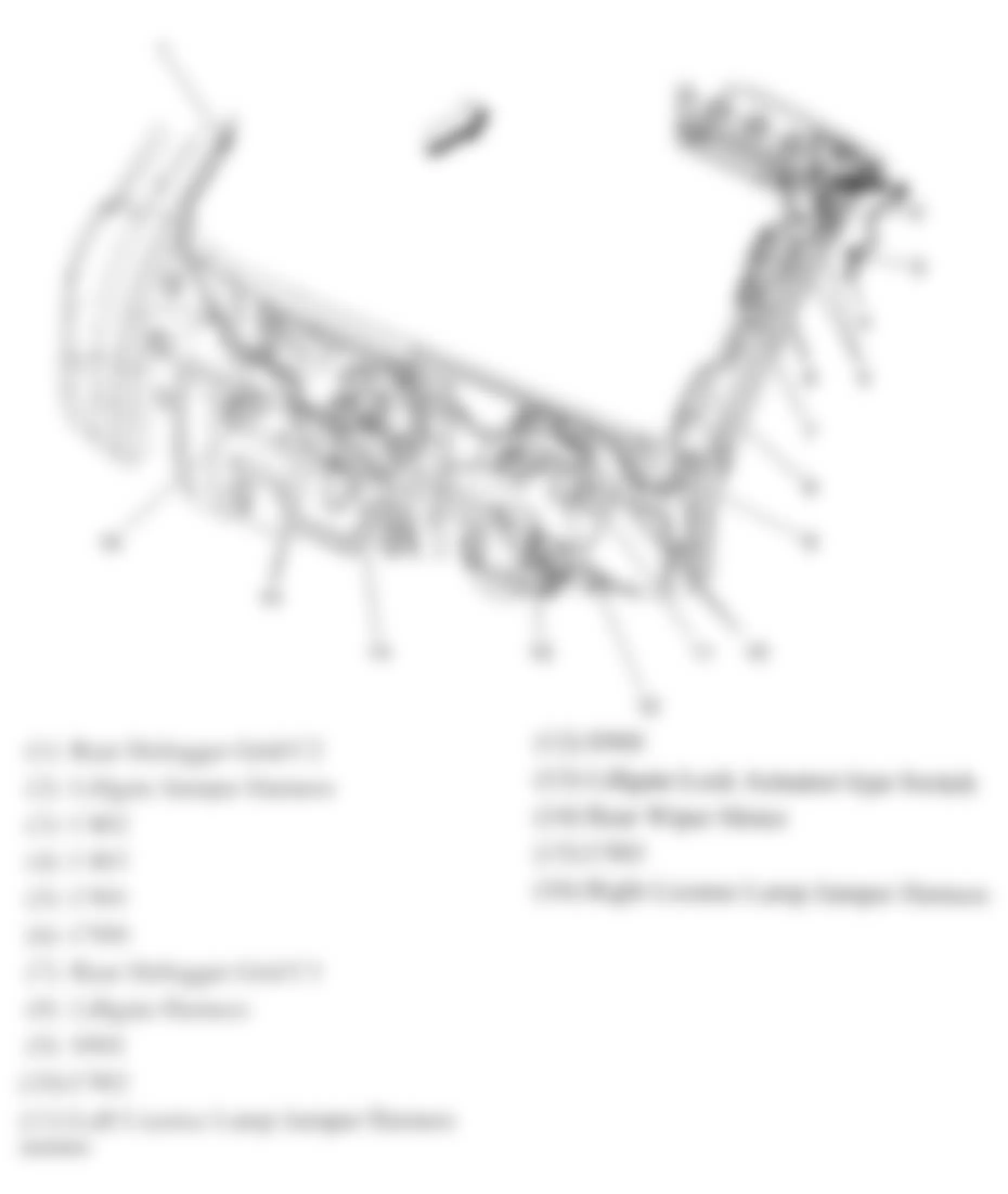 Chevrolet Equinox LT 2006 - Component Locations -  Liftgate