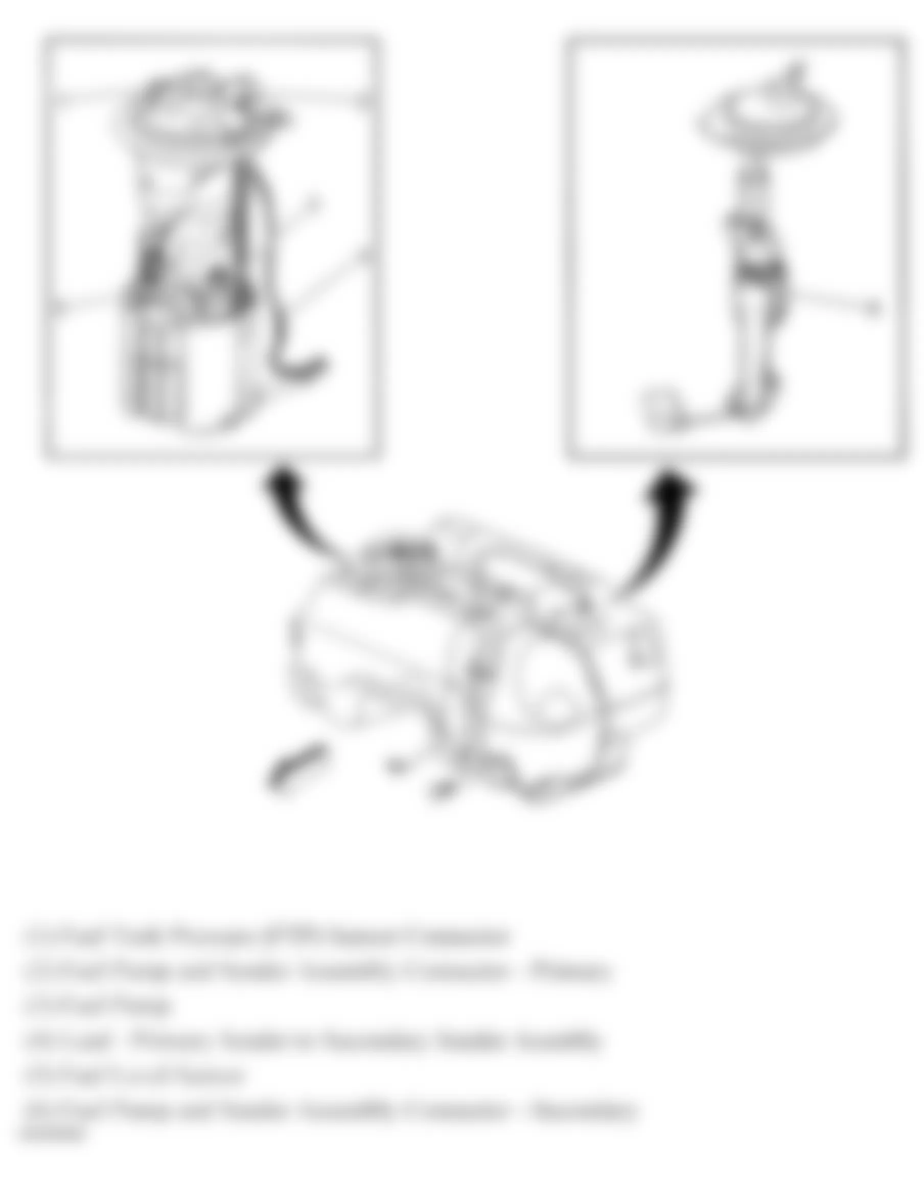 Chevrolet Equinox LT 2006 - Component Locations -  Fuel Tank