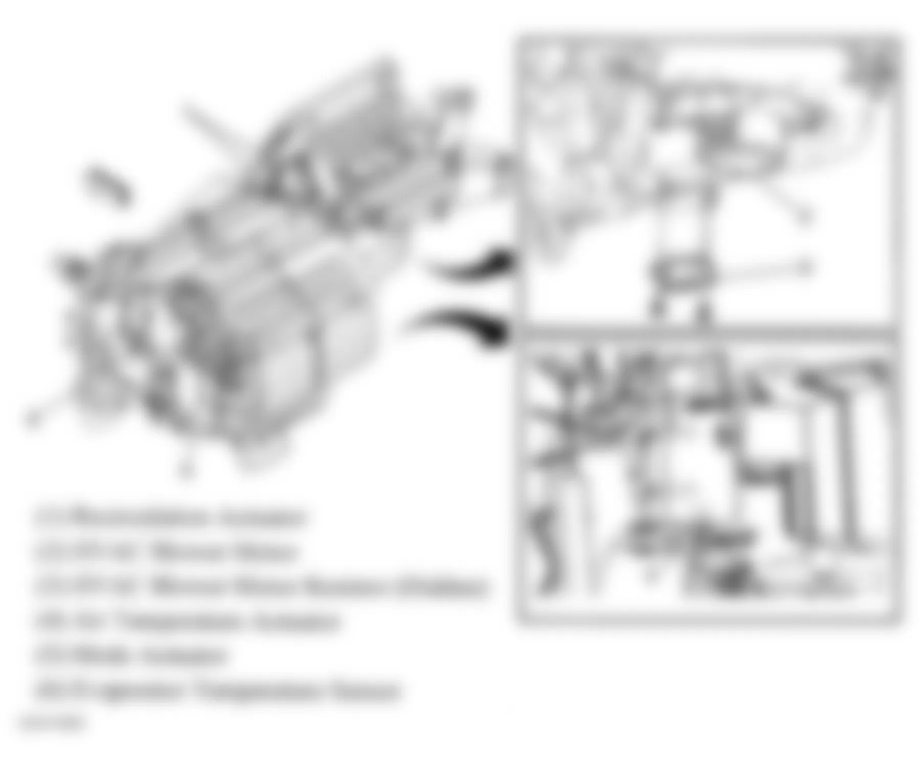 Chevrolet Equinox LT 2006 - Component Locations -  HVAC Module Assembly