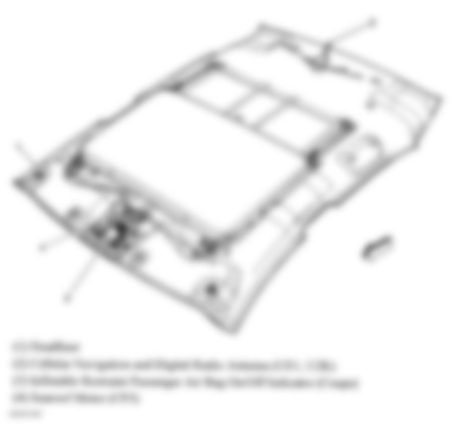 Chevrolet Impala LS 2006 - Component Locations -  Headliner Components