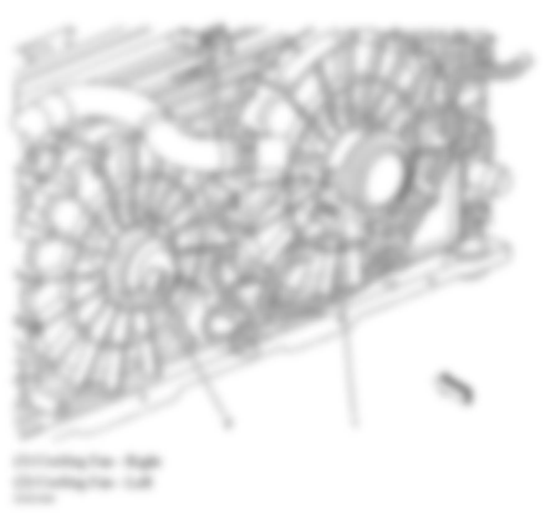 Chevrolet Impala LS 2006 - Component Locations -  Cooling System Component Views