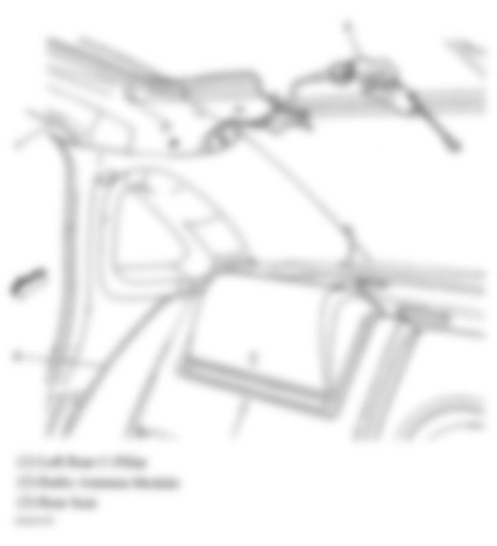 Chevrolet Impala LS 2006 - Component Locations -  Rear Seat