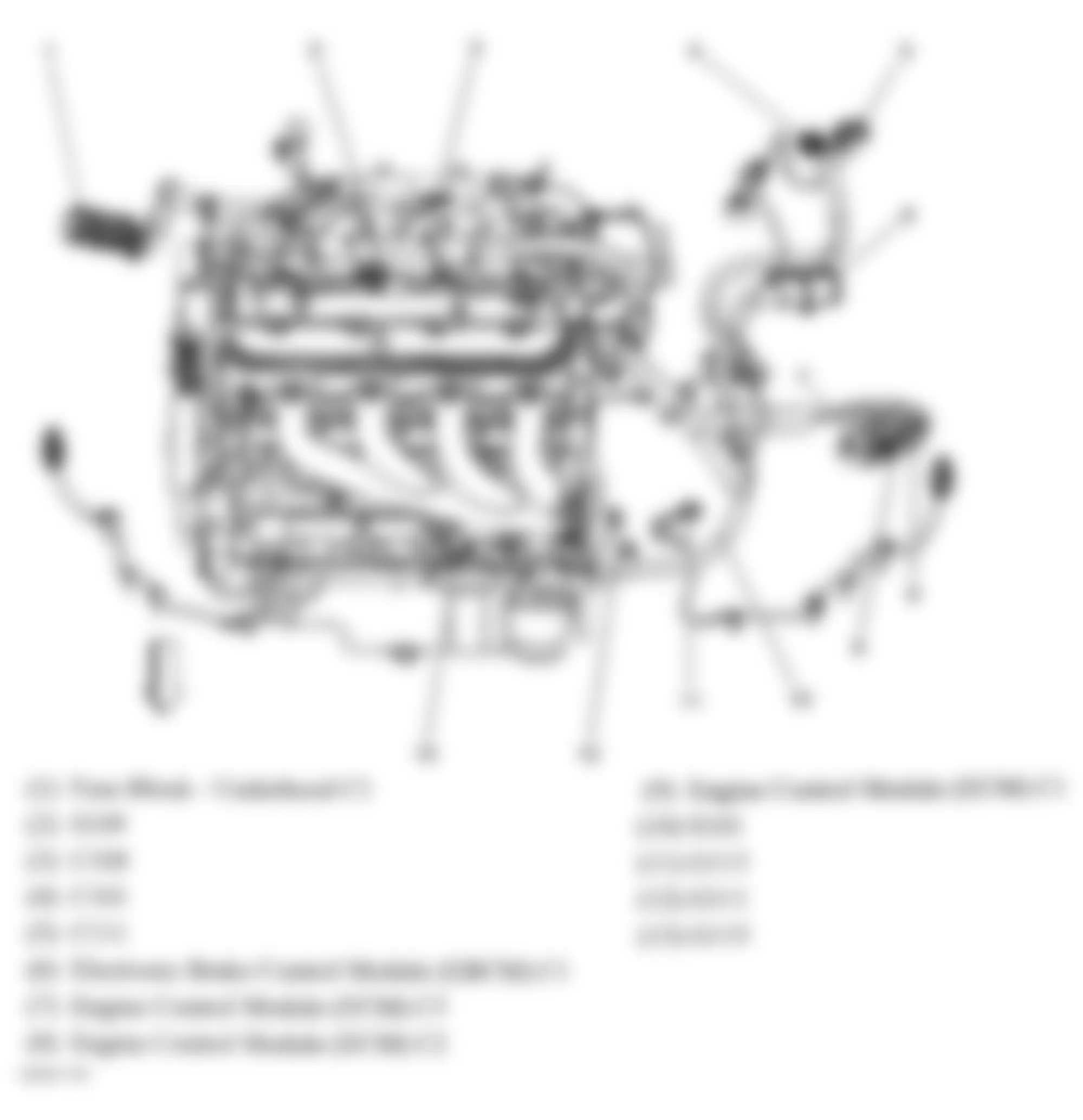 Chevrolet Impala LS 2006 - Component Locations -  Left Side Of Engine (5.3L)