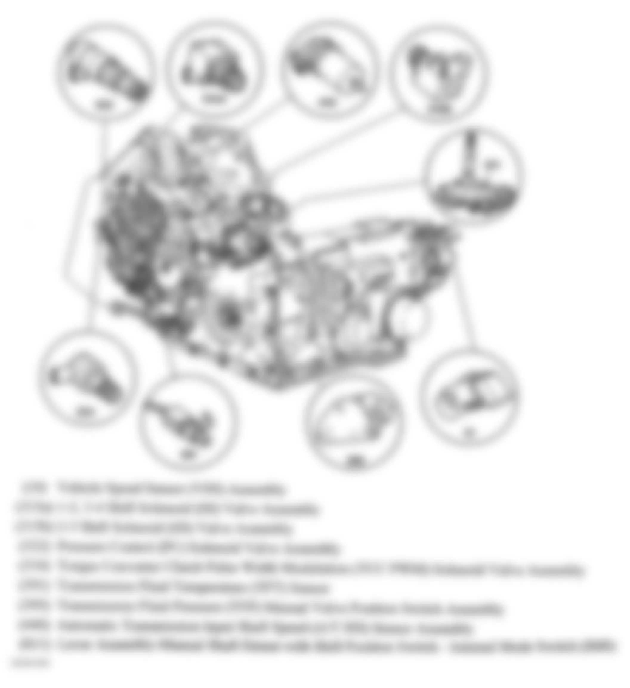 Chevrolet Impala LTZ 2006 - Component Locations -  Transmission Assembly