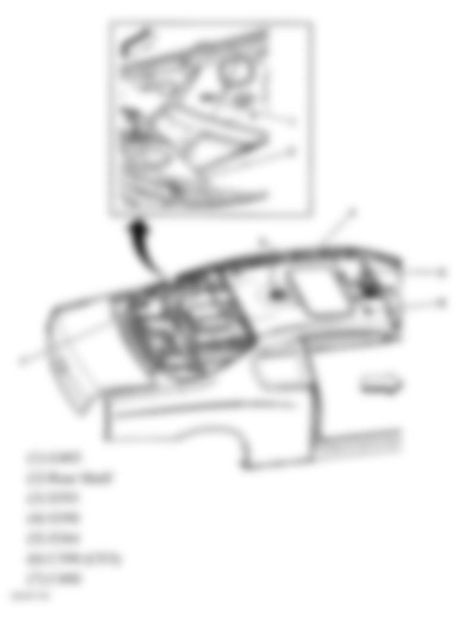 Chevrolet Impala LTZ 2006 - Component Locations -  Vehicle Overview