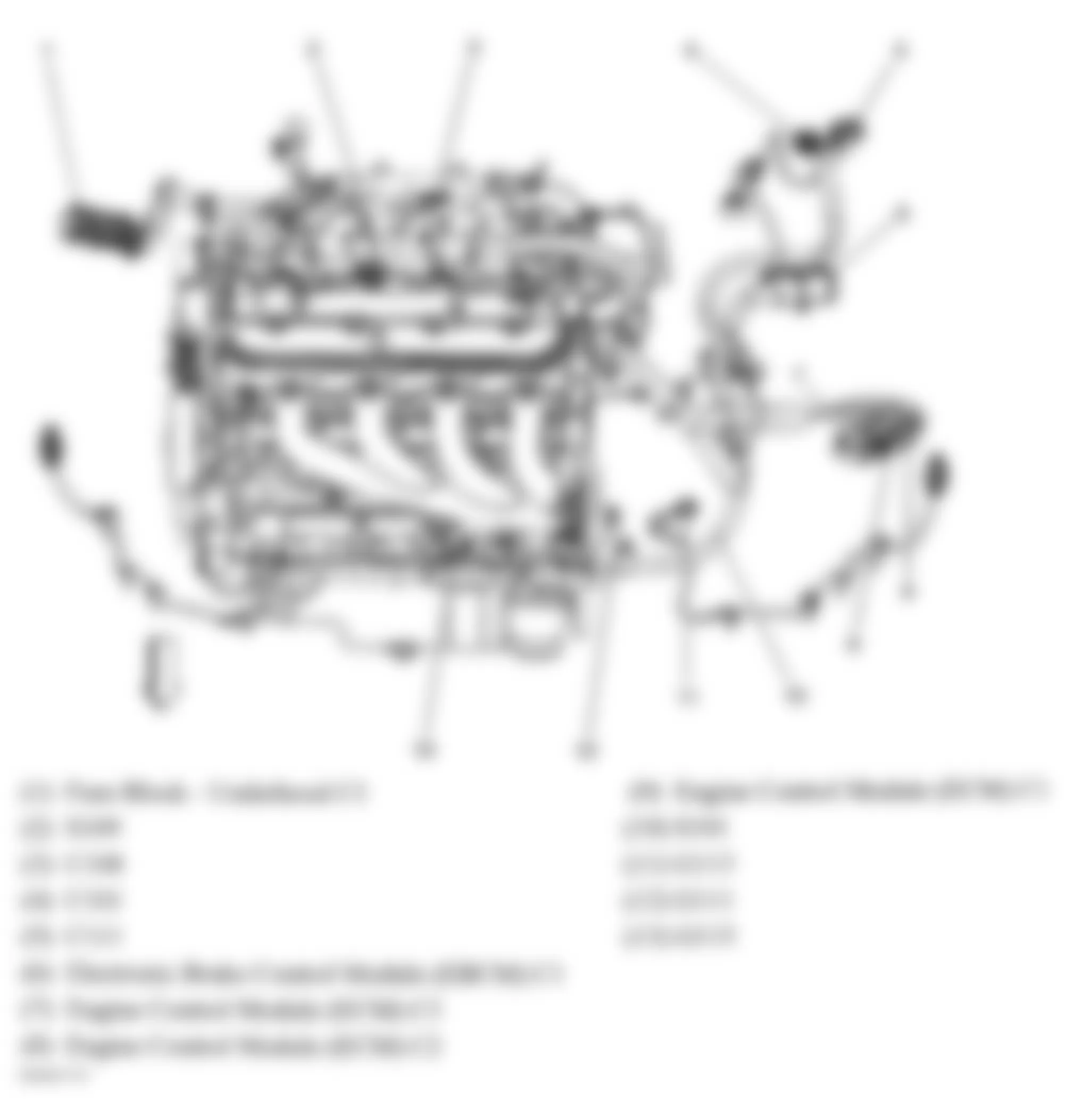 Chevrolet Impala LTZ 2006 - Component Locations -  Left Side Of Engine