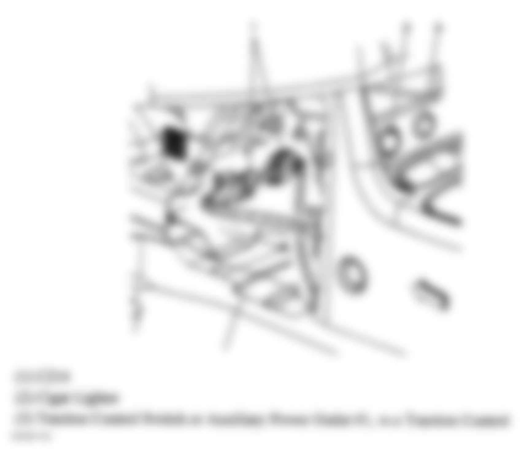 Chevrolet Malibu LS 2006 - Component Locations -  Behind Center Console