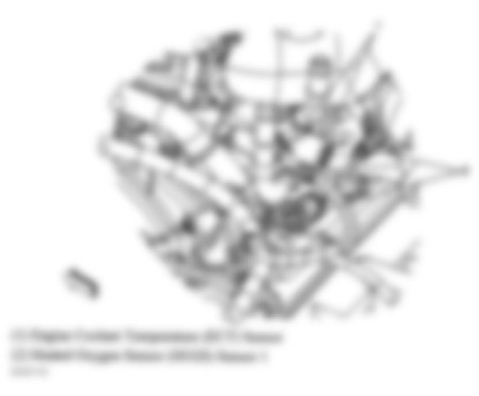 Chevrolet Malibu LS 2006 - Component Locations -  Rear Of Engine (2.2L)