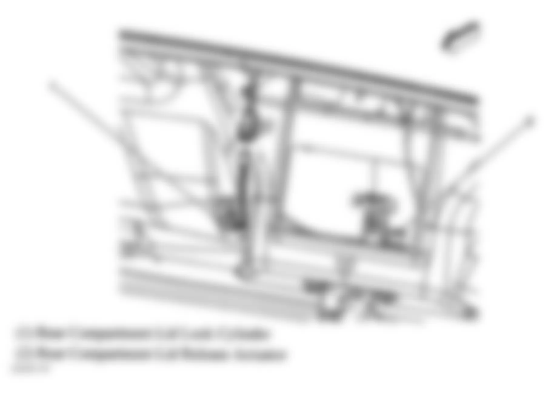 Chevrolet Malibu LS 2006 - Component Locations -  Rear Of Rear Compartment Lid (Sedan)