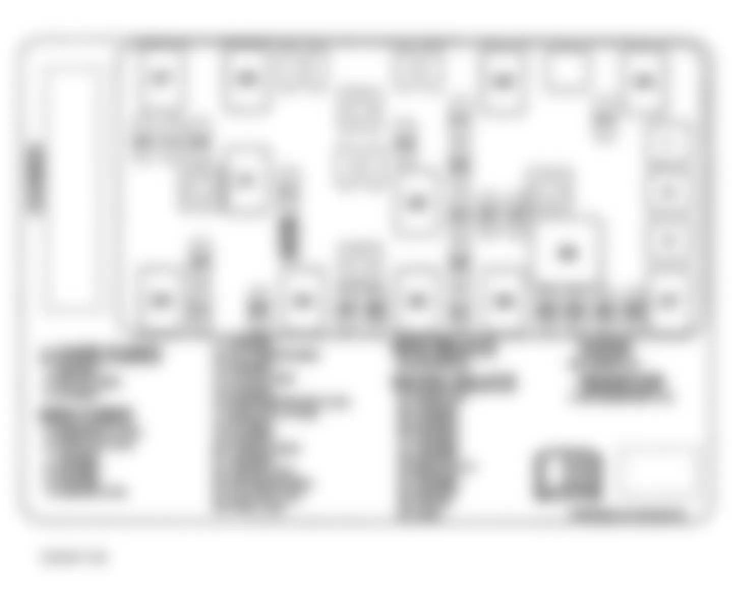 Chevrolet Malibu Maxx LS 2006 - Component Locations -  Rear Fuse Block