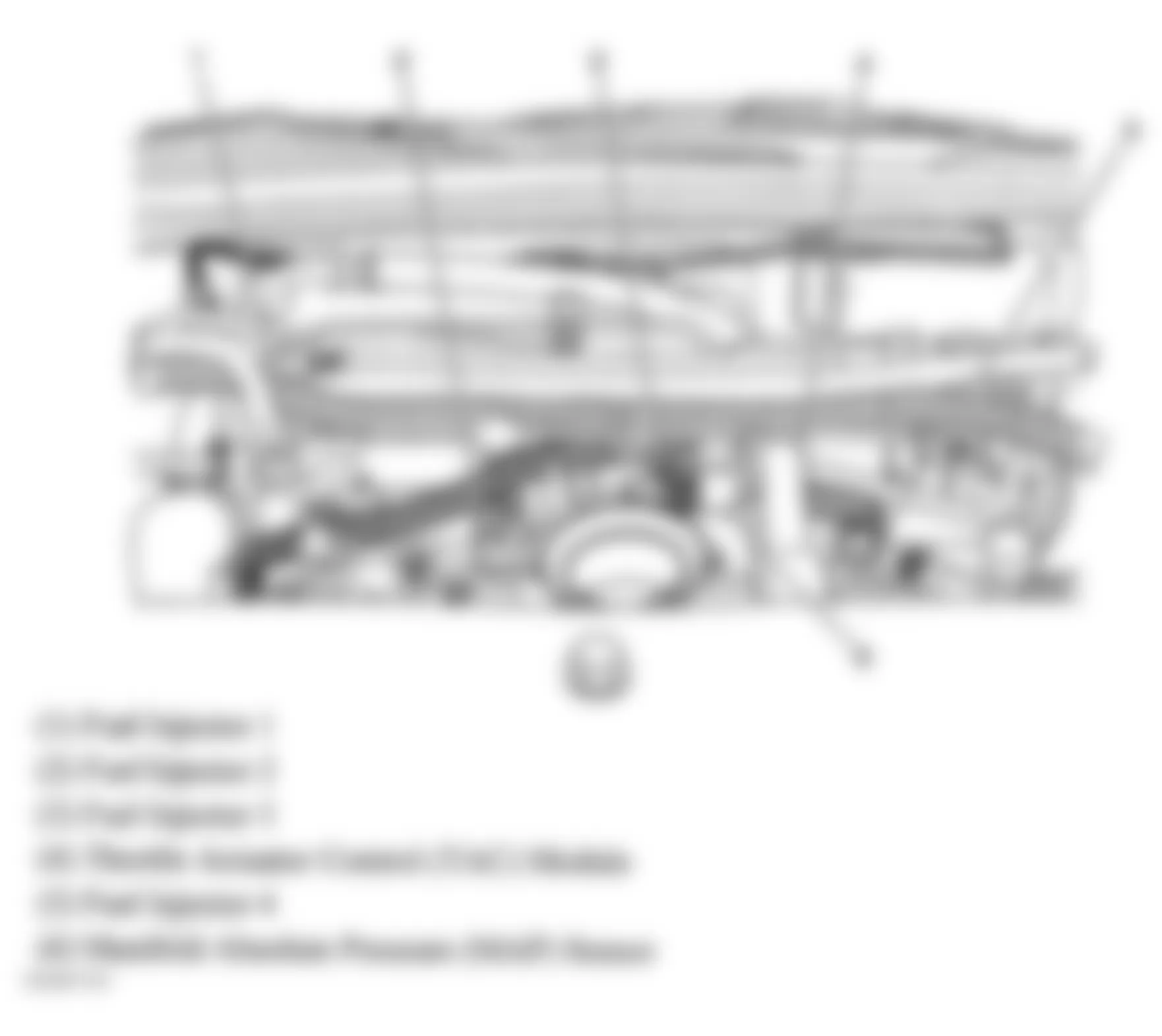 Chevrolet Malibu Maxx LS 2006 - Component Locations -  Left Side Of Engine (2.2L)