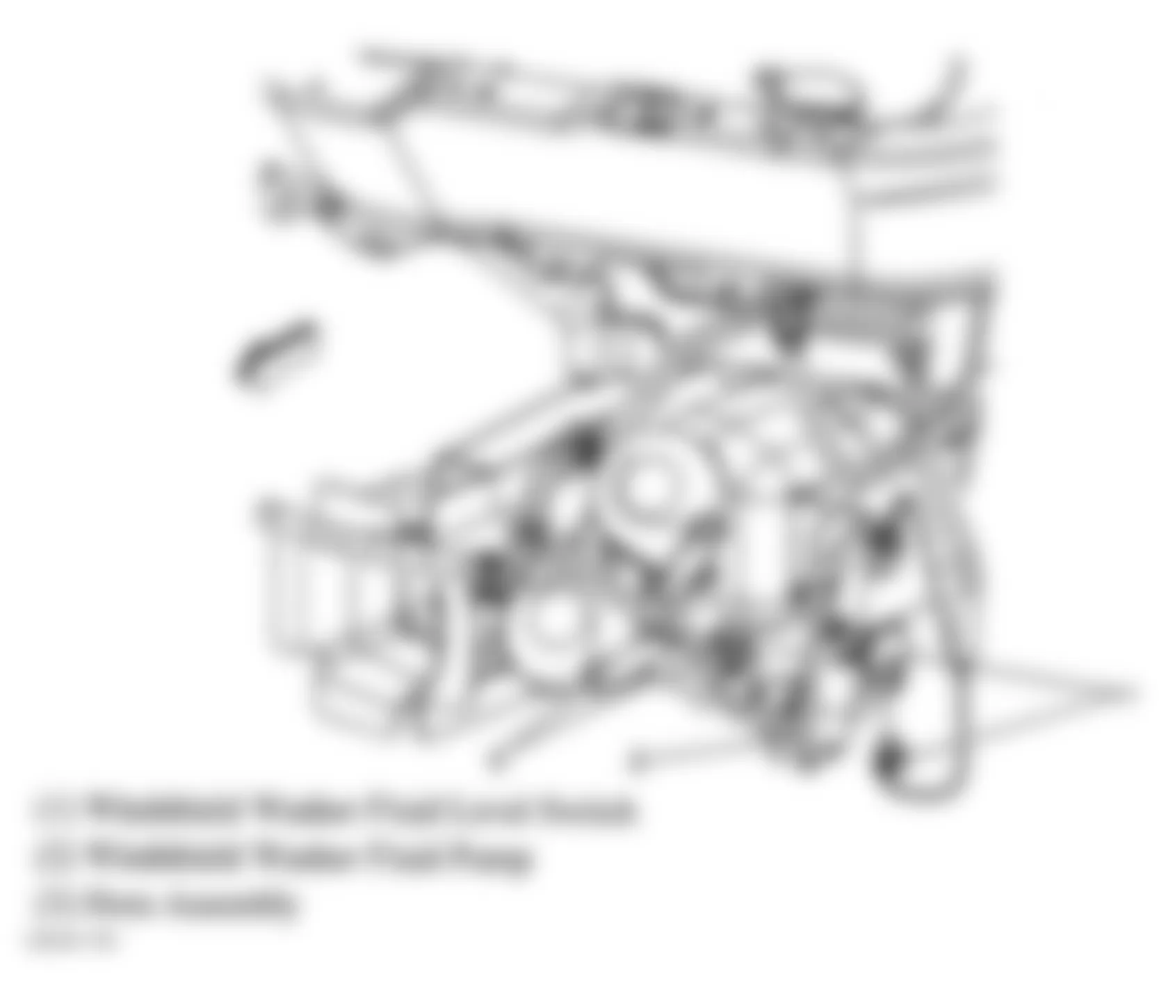 Chevrolet Malibu Maxx LS 2006 - Component Locations -  Left Front Of Engine Compartment