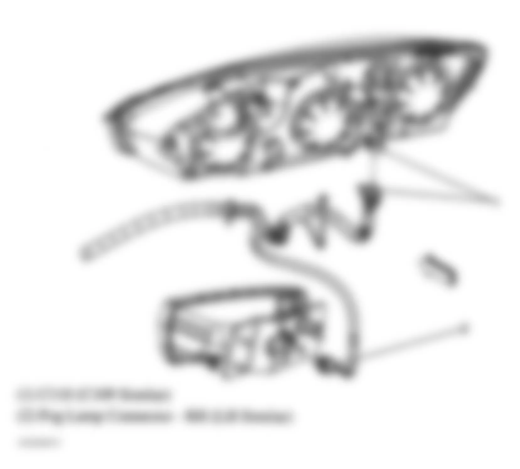 Chevrolet Malibu Maxx LS 2006 - Component Locations -  Behind Headlight