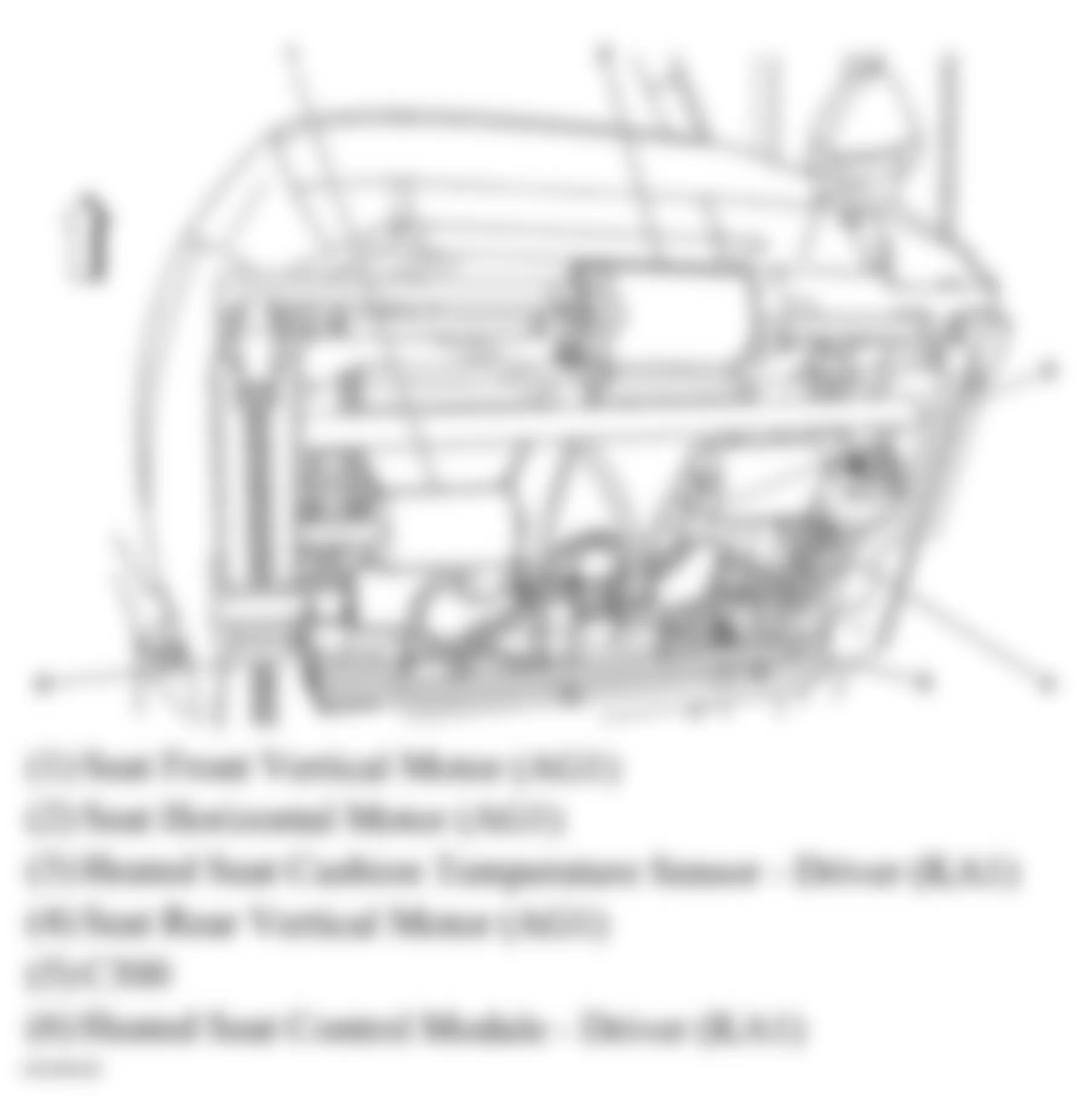 Chevrolet Malibu Maxx SS 2006 - Component Locations -  Under Drivers Seat