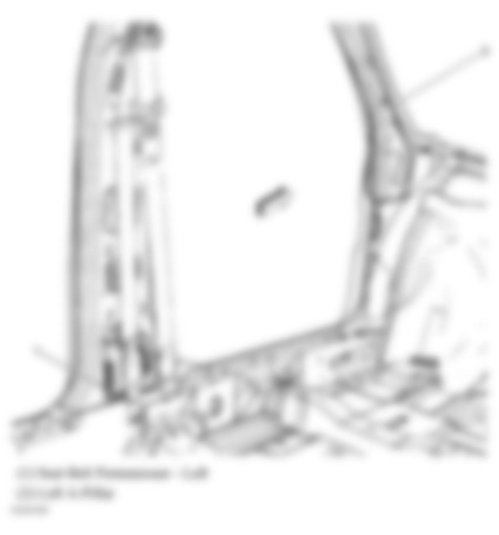 Chevrolet Monte Carlo SS 2006 - Component Locations - Left B Pillar