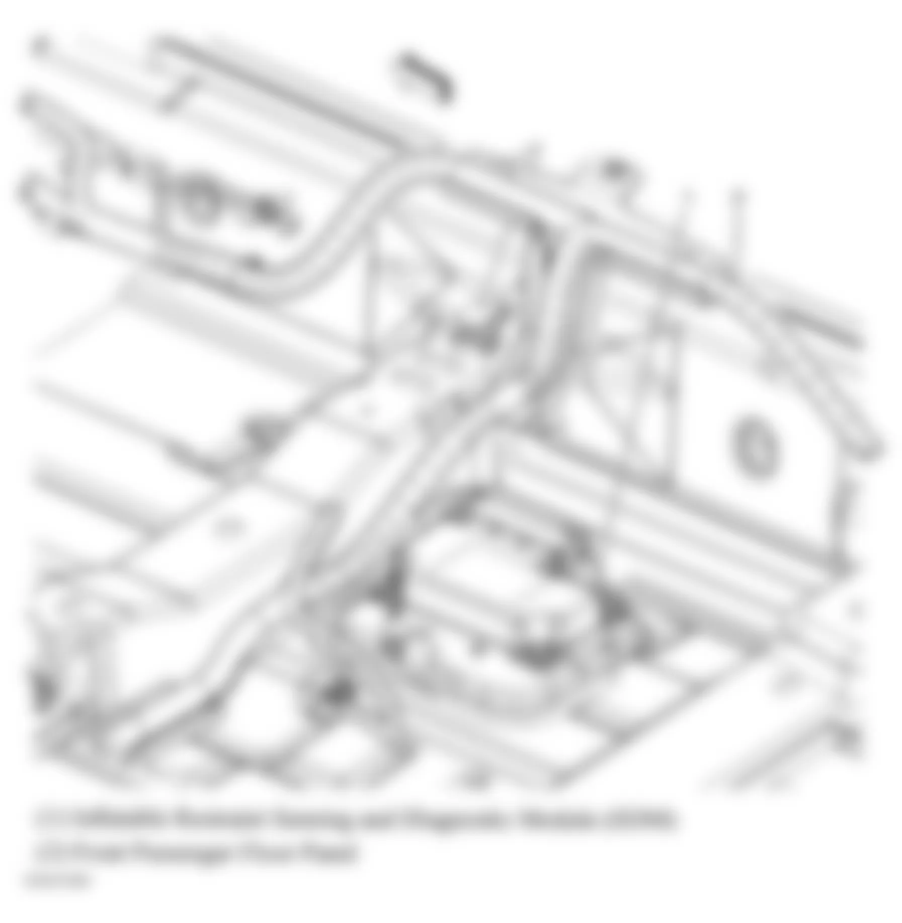 Chevrolet Monte Carlo SS 2006 - Component Locations - Passengers Floor Pan