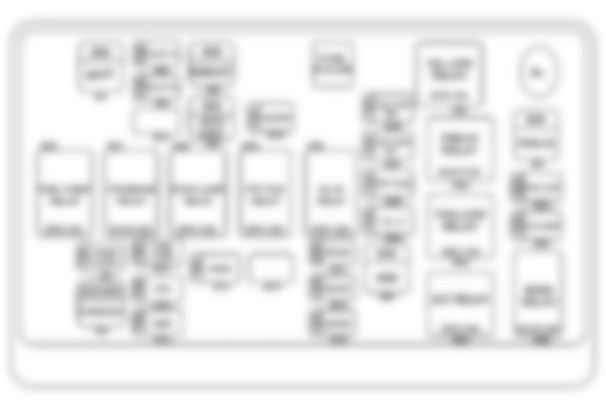 Chevrolet Aveo LT 2007 - Component Locations -  Identifying Underhood Fuse Block Components (Notchback)