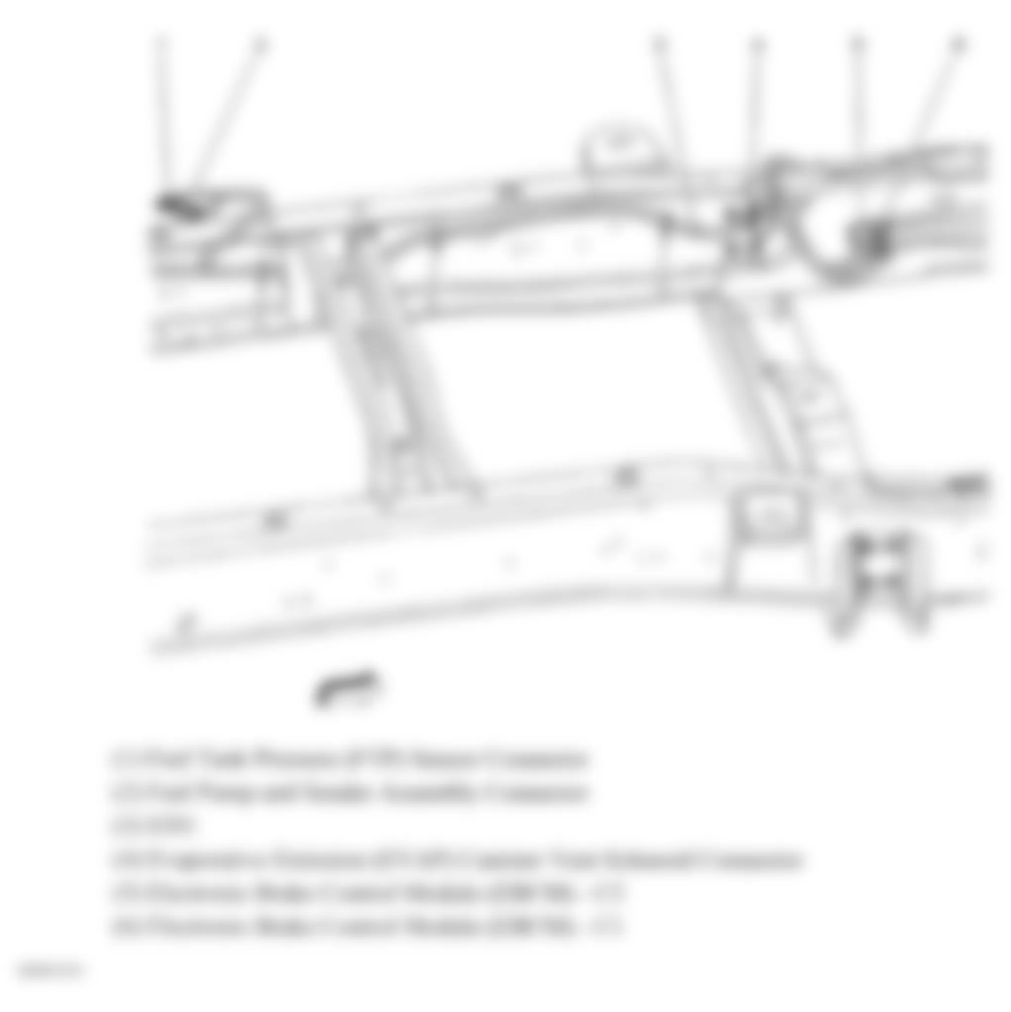 Chevrolet Chevy Express G1500 2007 - Component Locations -  Inner Center Frame (Cutaway)