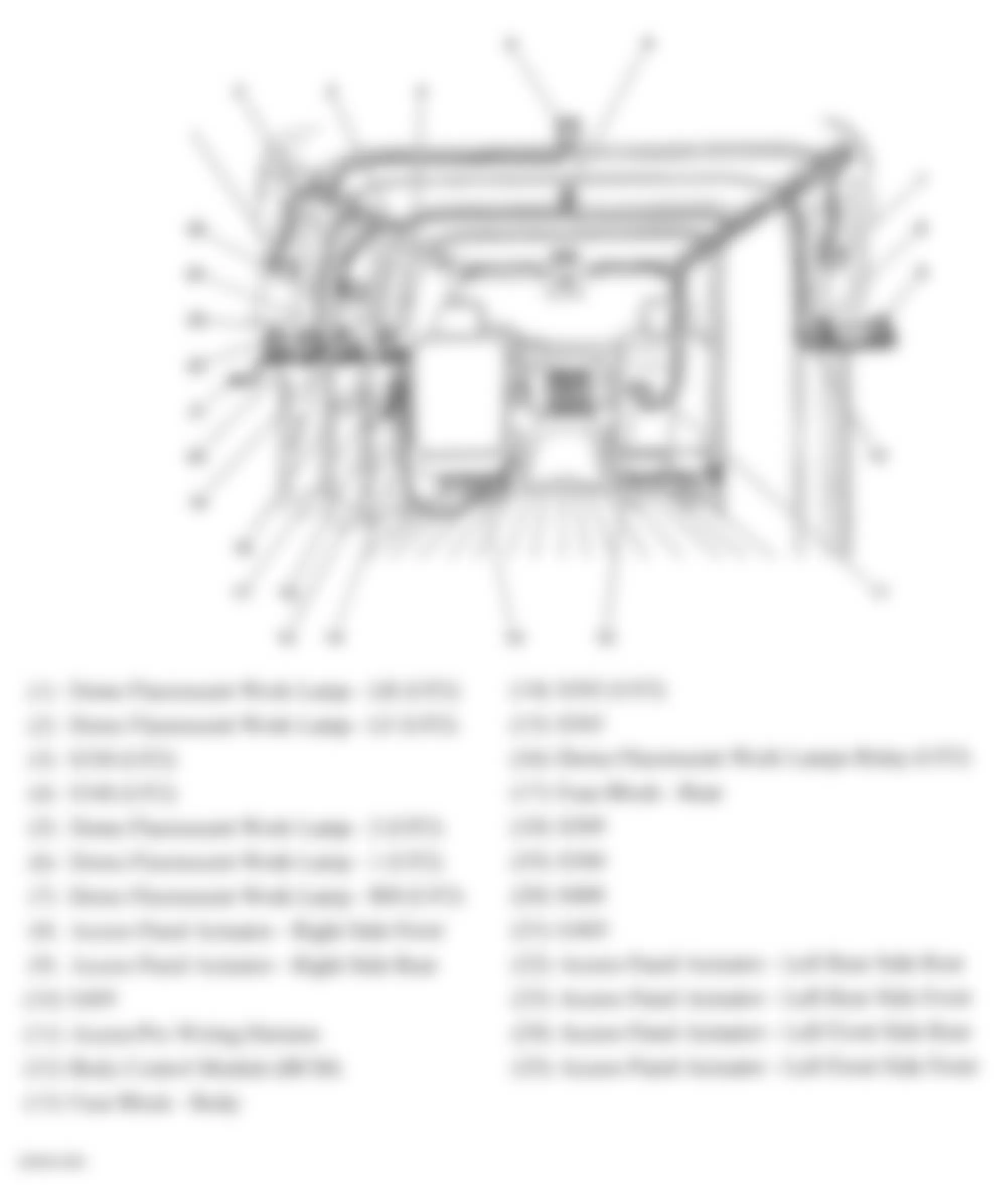 Chevrolet Chevy Express G2500 2007 - Component Locations -  Cargo Area