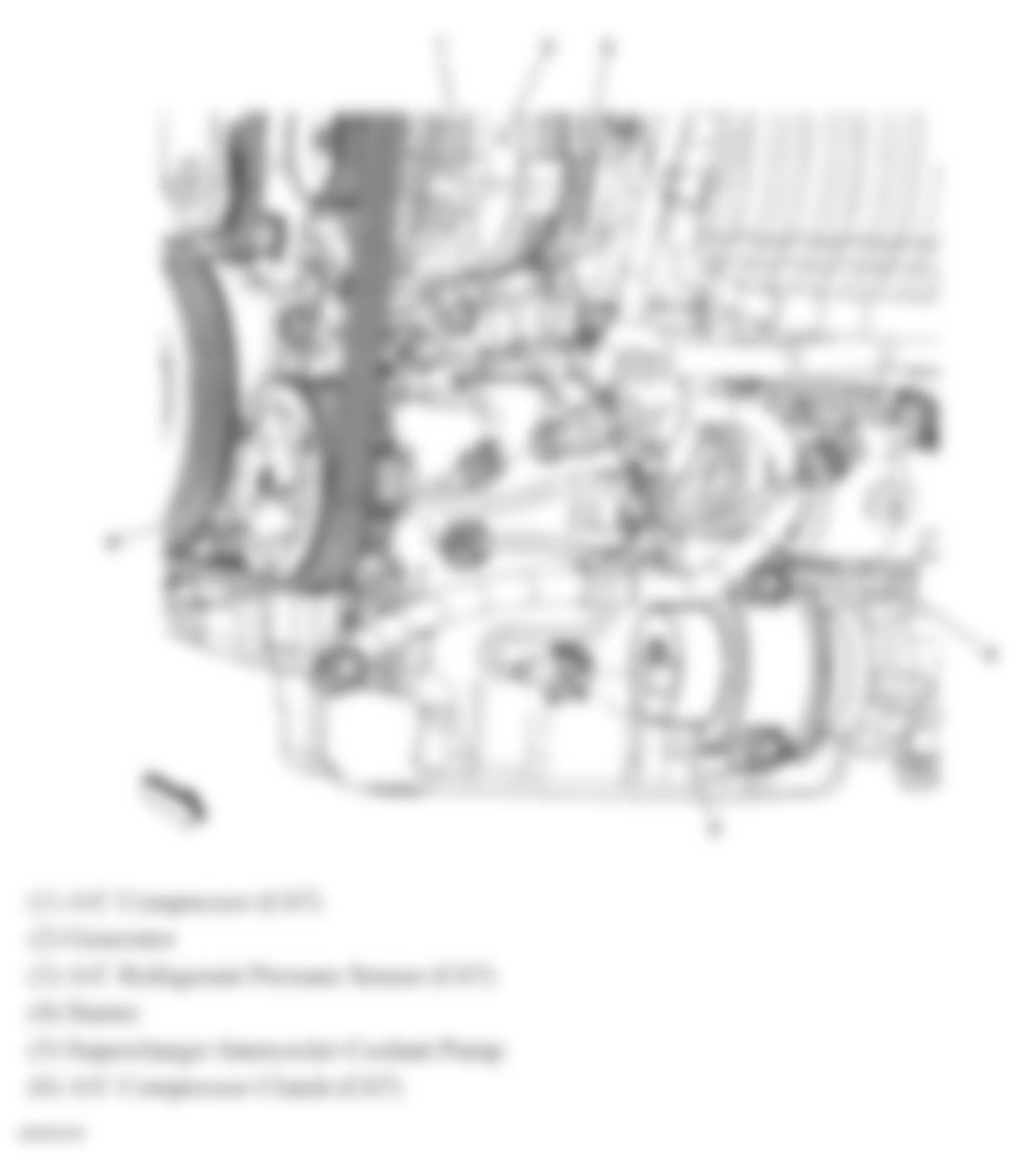 Chevrolet Cobalt LT 2007 - Component Locations -  Lower Front, Left Side Of Engine (2.0L)