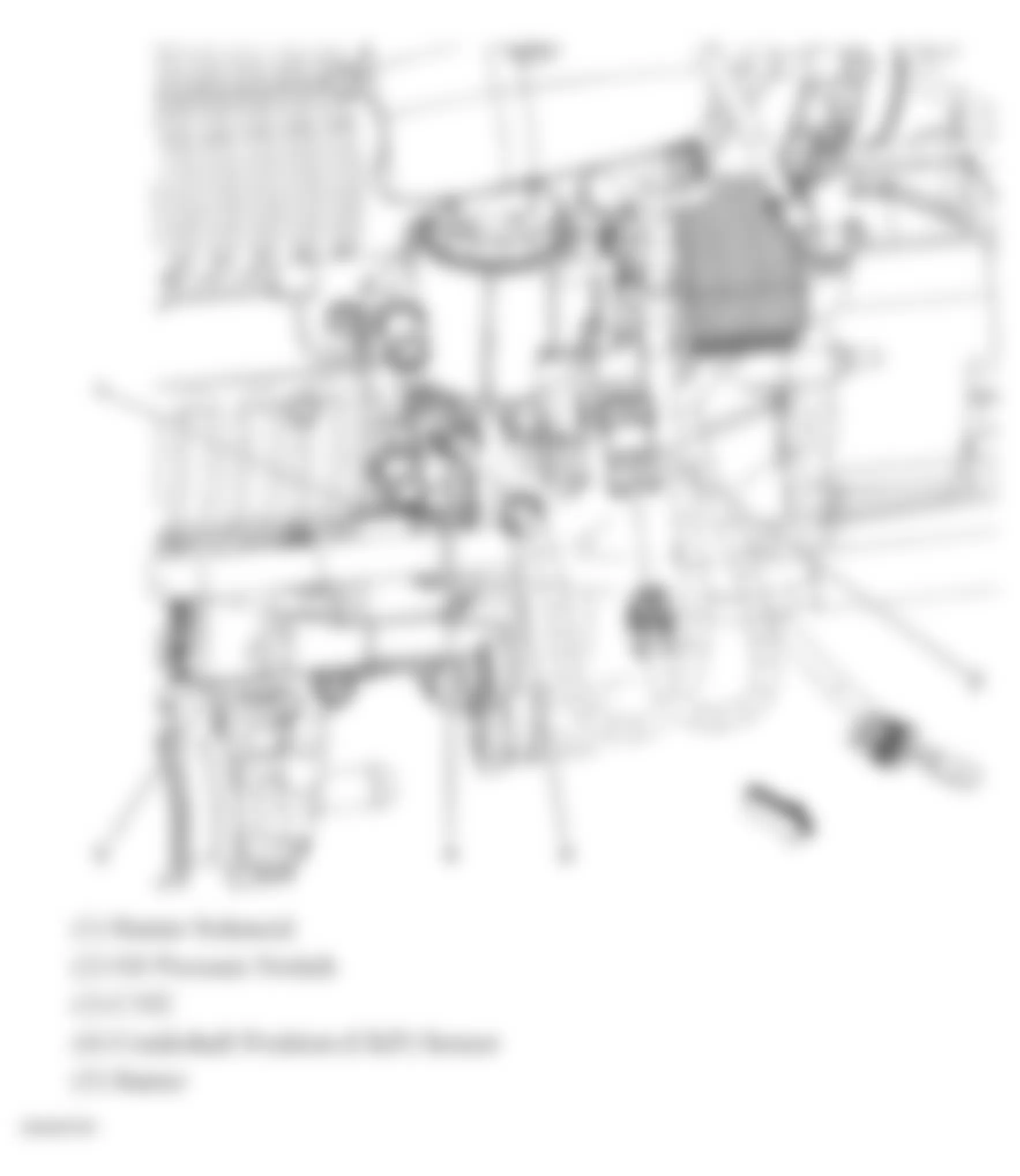 Chevrolet Cobalt LT 2007 - Component Locations -  Lower Rear, Left Side Of Engine