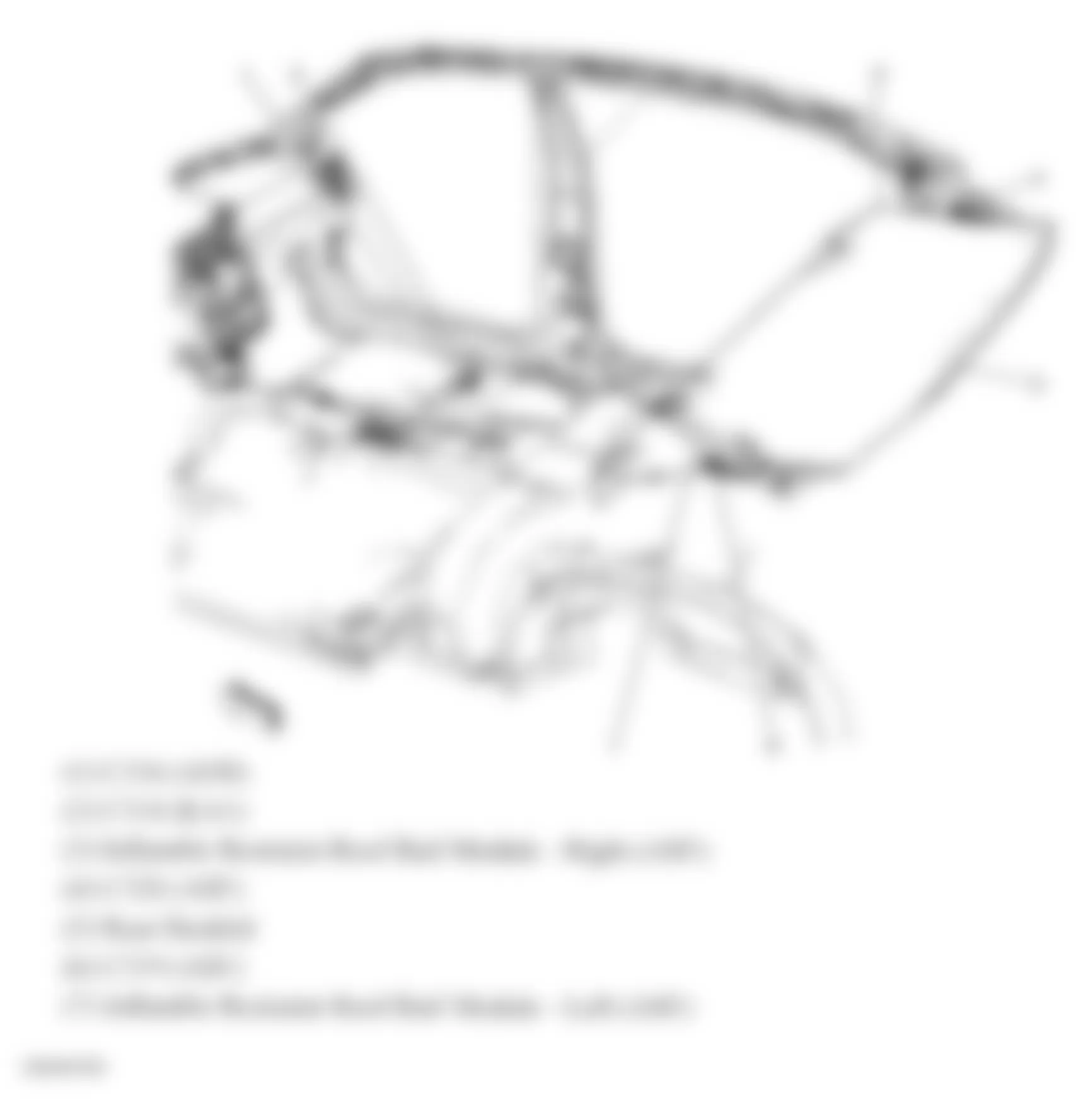 Chevrolet Cobalt LT 2007 - Component Locations -  Body Harness Components (Passenger Compartment)