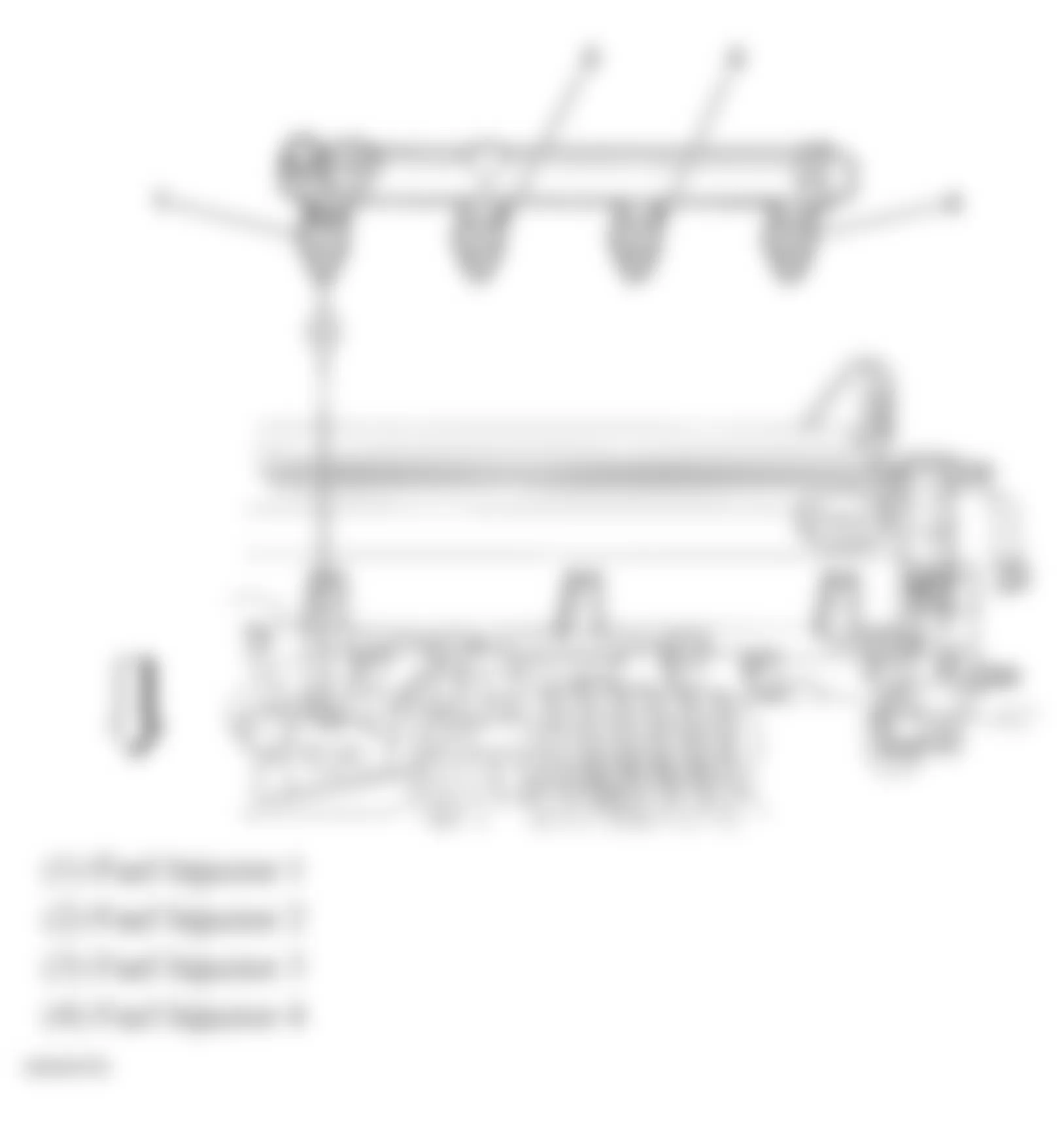 Chevrolet Cobalt SS 2007 - Component Locations -  Fuel Injectors