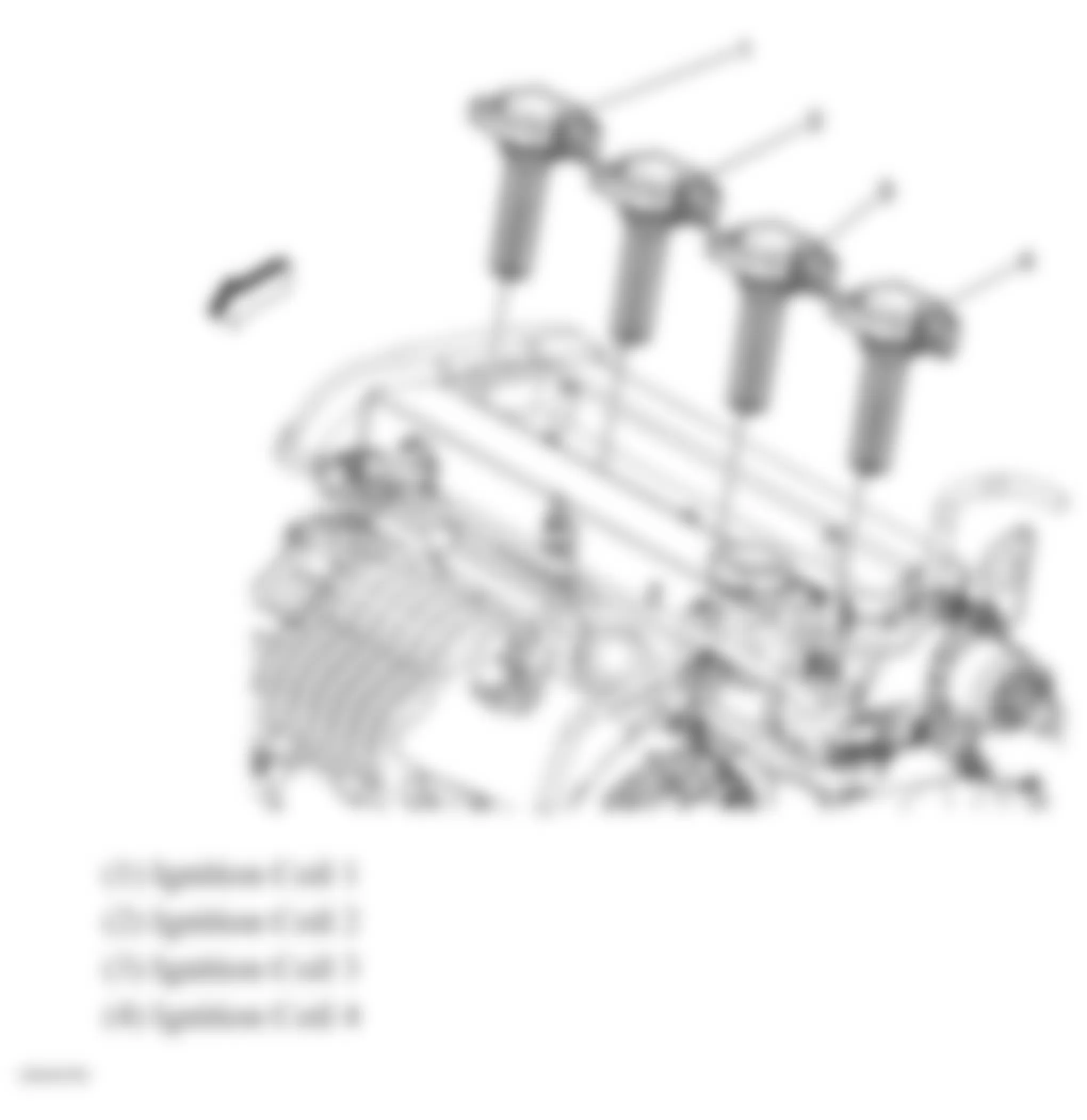 Chevrolet Cobalt SS 2007 - Component Locations -  Ignition Coils