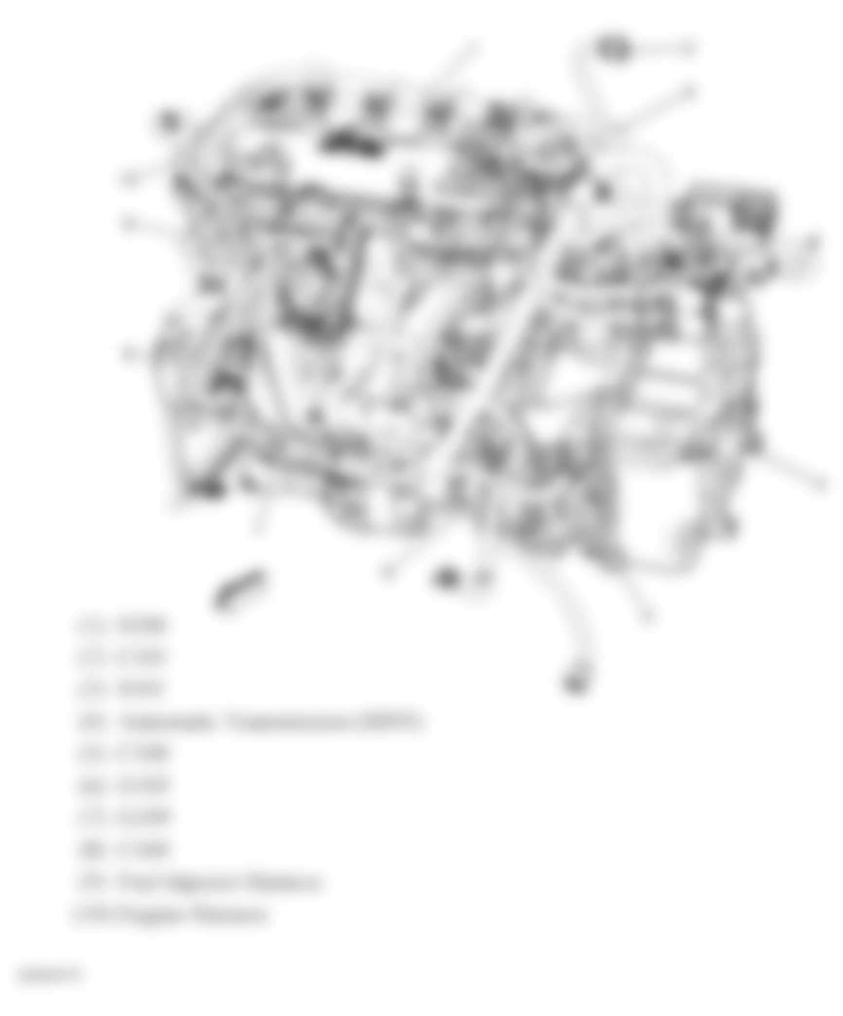 Chevrolet Cobalt SS 2007 - Component Locations -  Engine Harness Routing (2.4L)