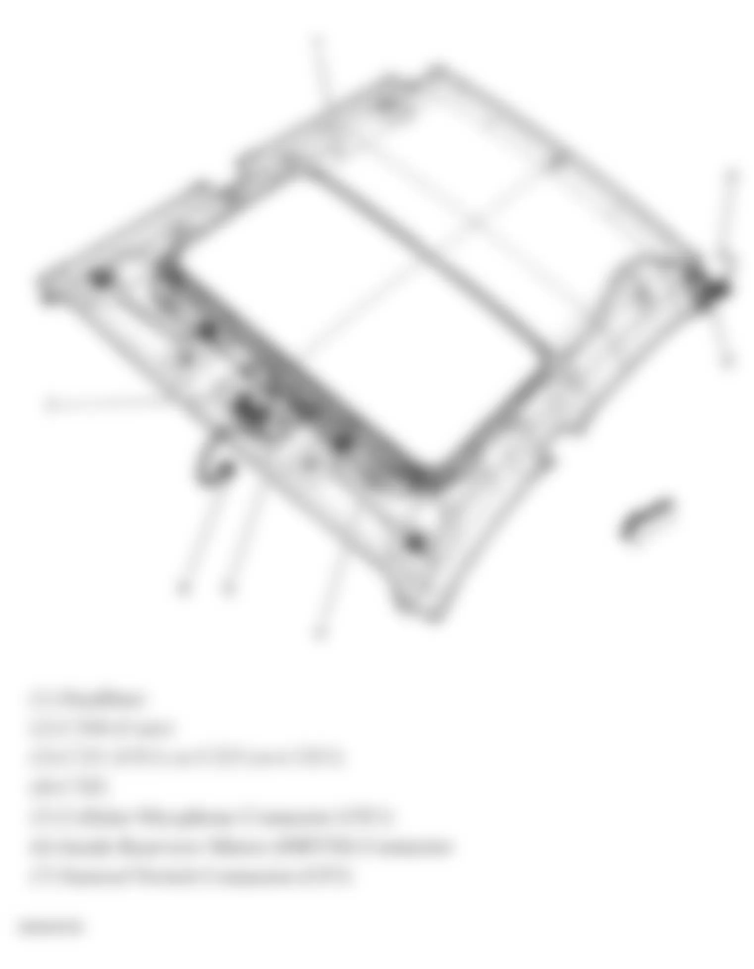 Chevrolet Cobalt SS 2007 - Component Locations -  Headliner Harness (Sunroof)