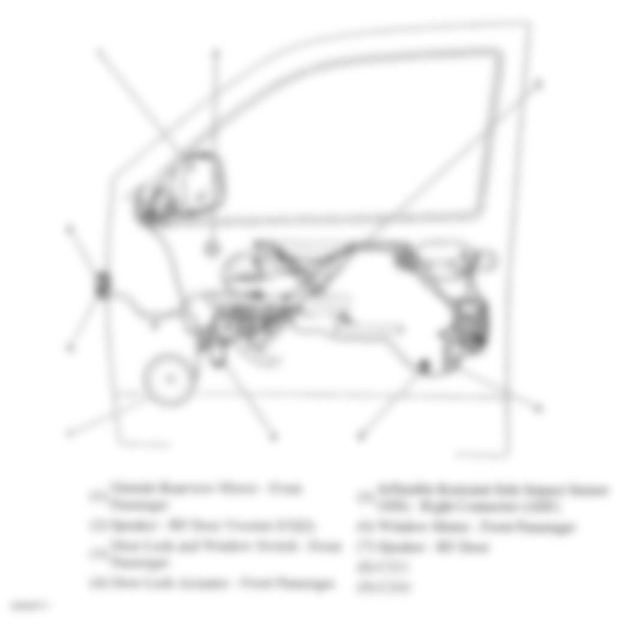 Chevrolet Colorado 2007 - Component Locations -  Front Passenger Door