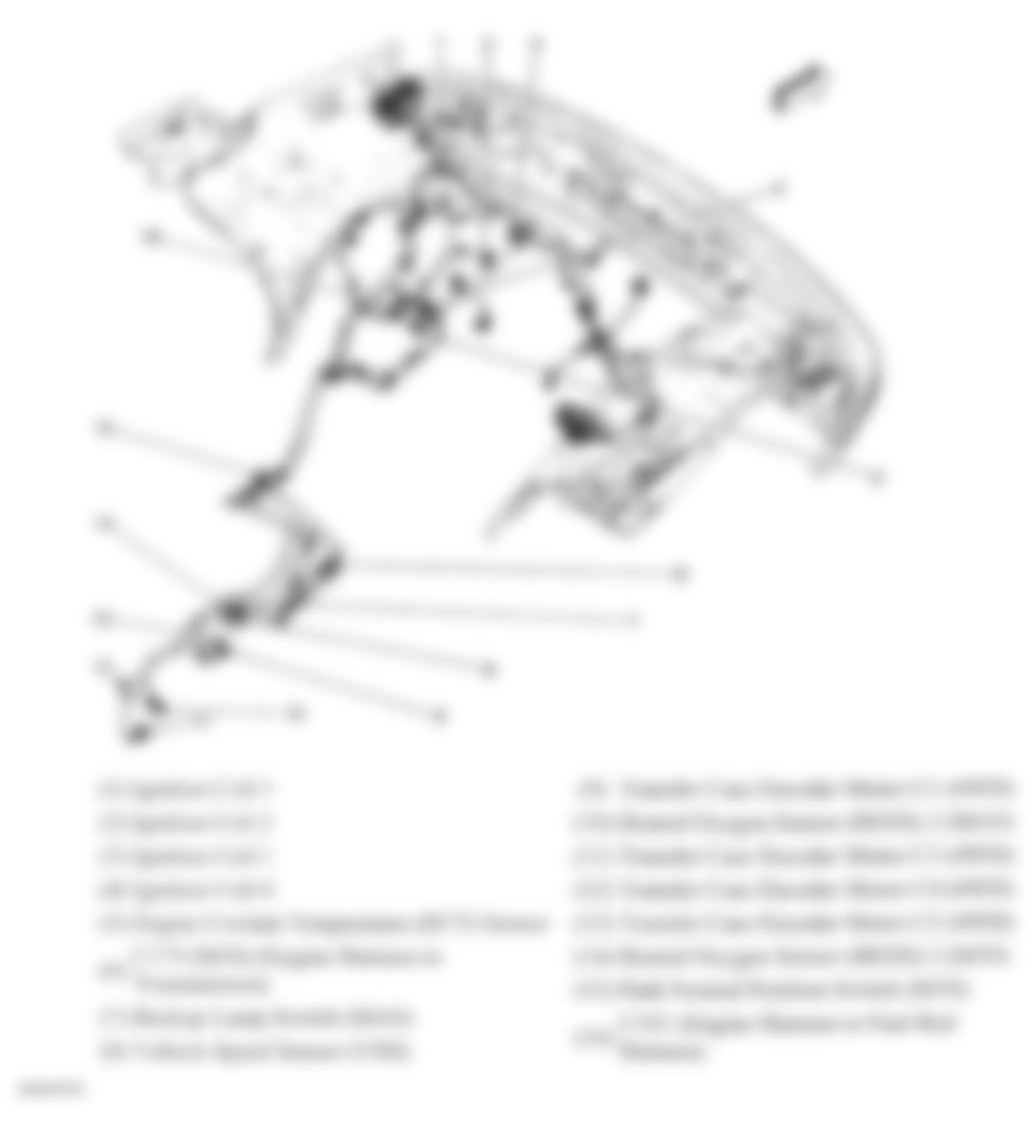 Chevrolet Colorado 2007 - Component Locations -  Engine Harness Routing (2.9L)