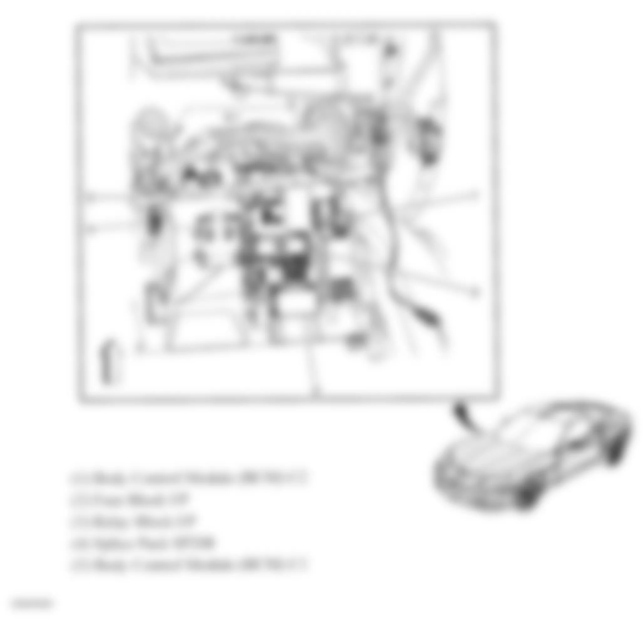 Chevrolet Corvette 2007 - Component Locations -  Lower Right Side Of Dash