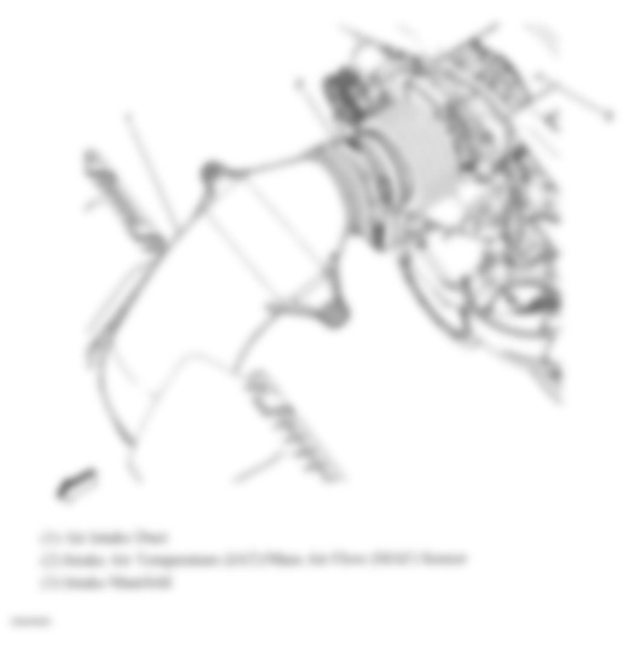 Chevrolet Corvette 2007 - Component Locations -  Air Intake Duct