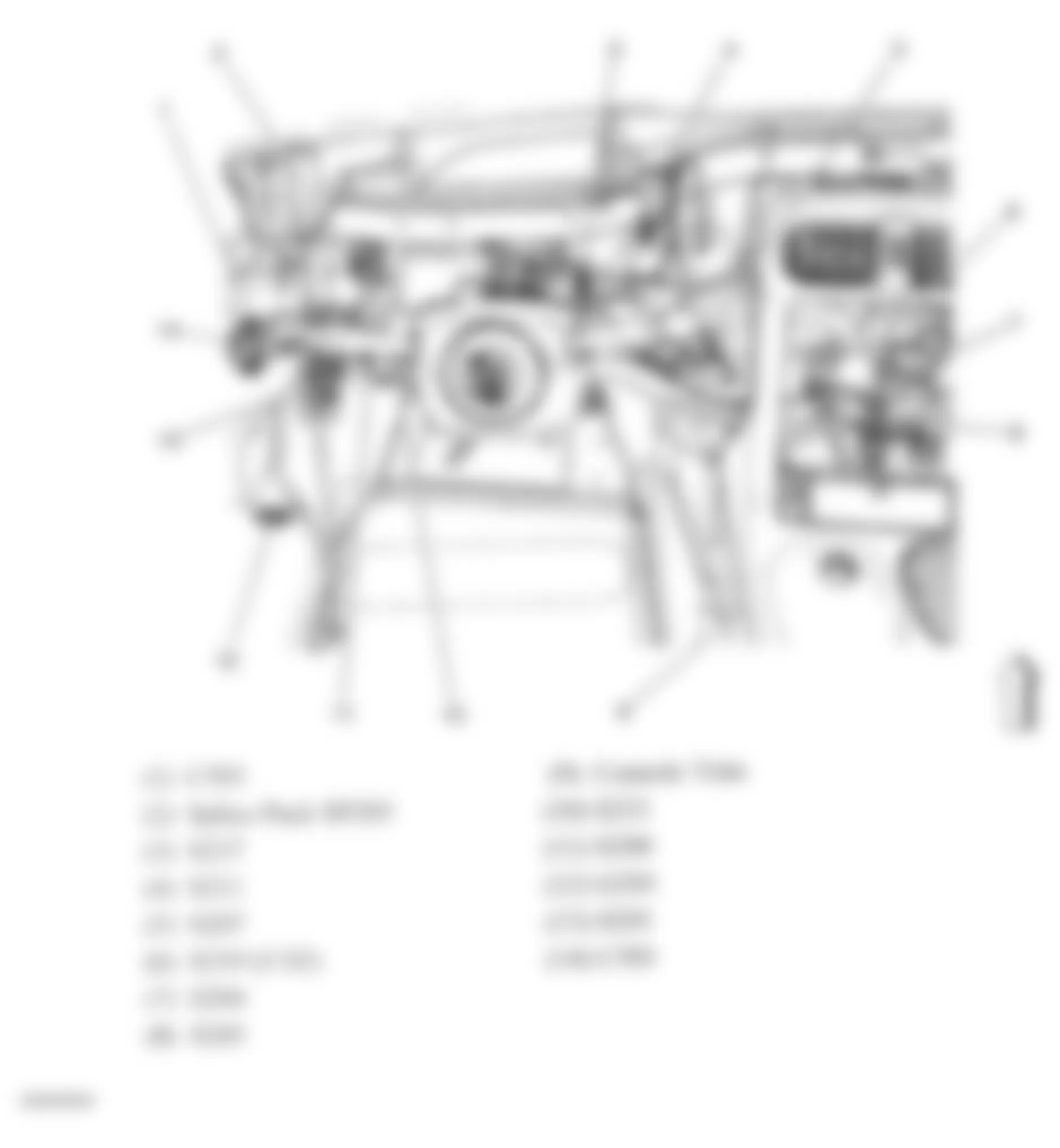 Chevrolet Corvette 2007 - Component Locations -  Steering Column