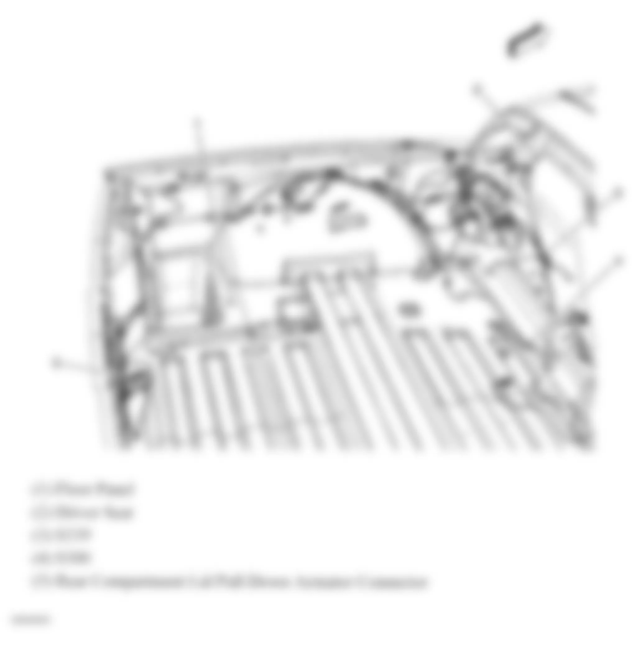 Chevrolet Corvette 2007 - Component Locations -  Left Rear Of Vehicle