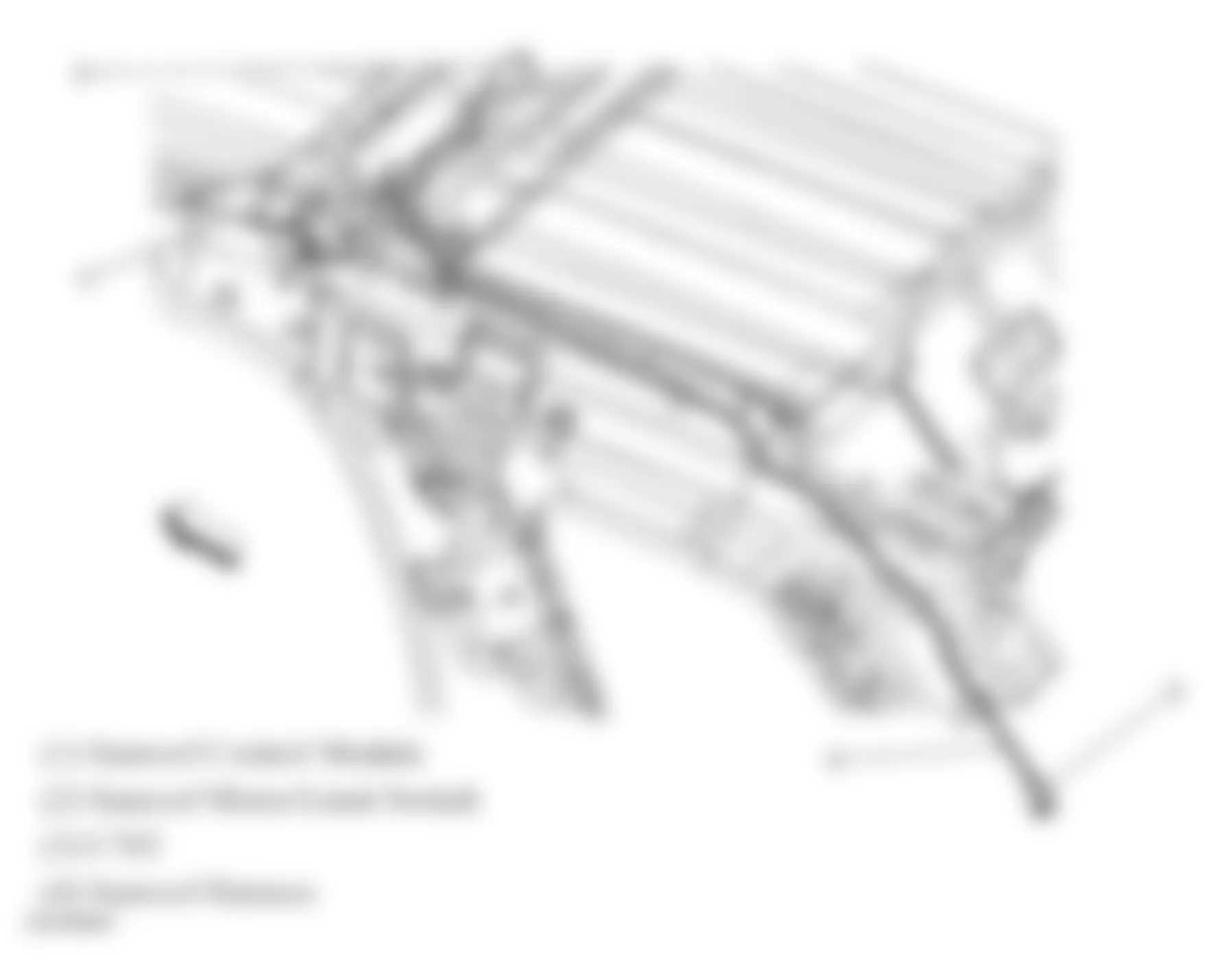 Chevrolet Equinox LS 2007 - Component Locations -  Under Right Side Of Headliner