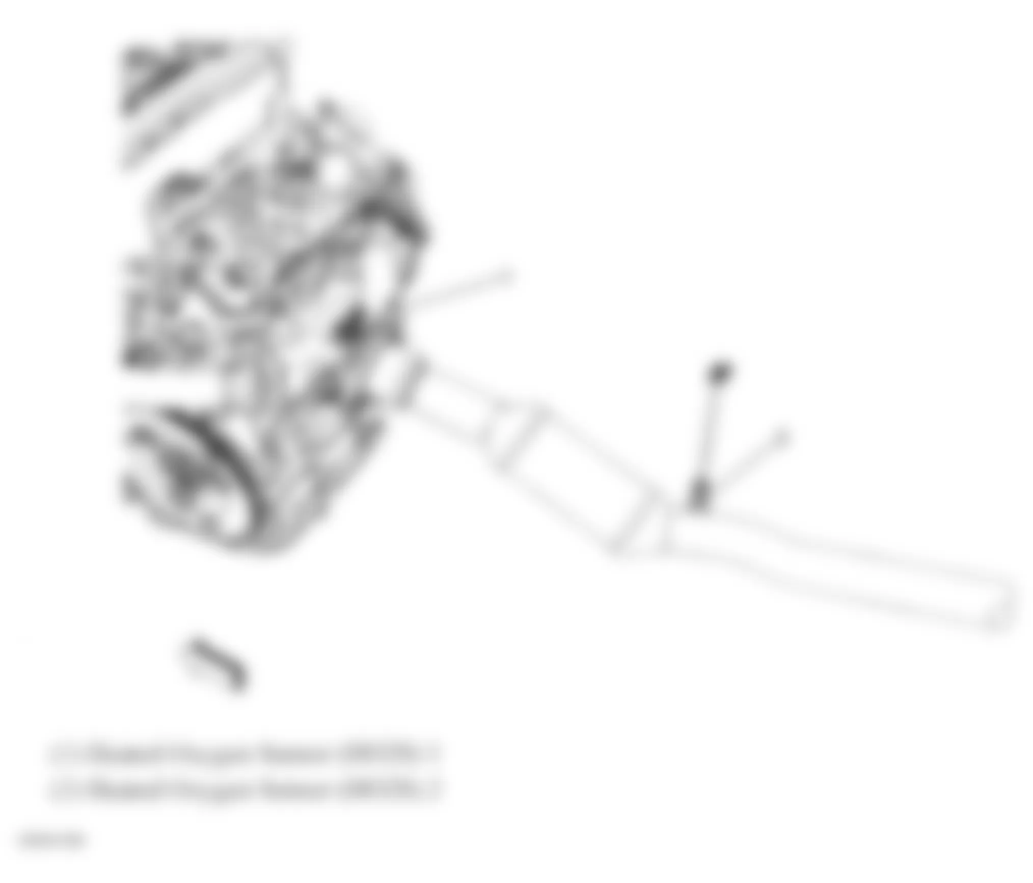 Chevrolet Equinox LS 2007 - Component Locations -  Oxygen Sensors