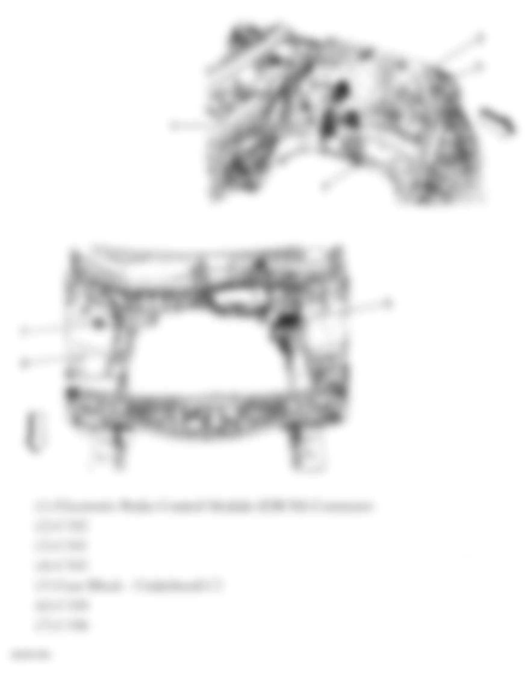 Chevrolet Equinox LS 2007 - Component Locations -  Front Body Harness