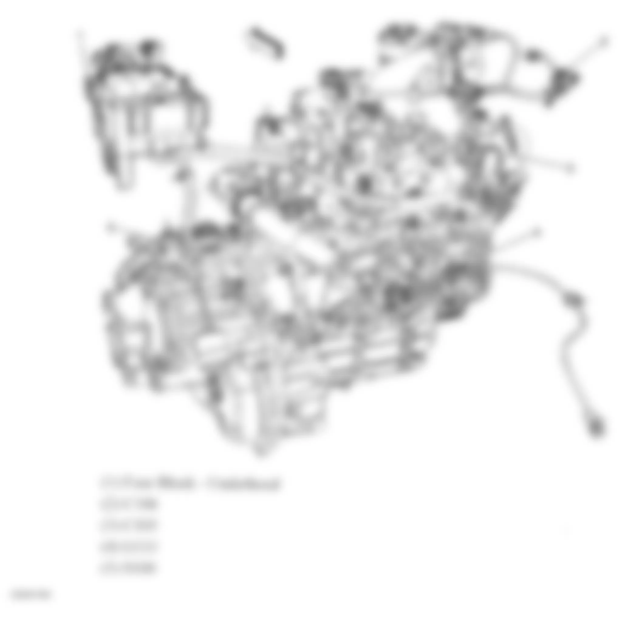 Chevrolet Equinox LS 2007 - Component Locations -  Rear Engine Harness