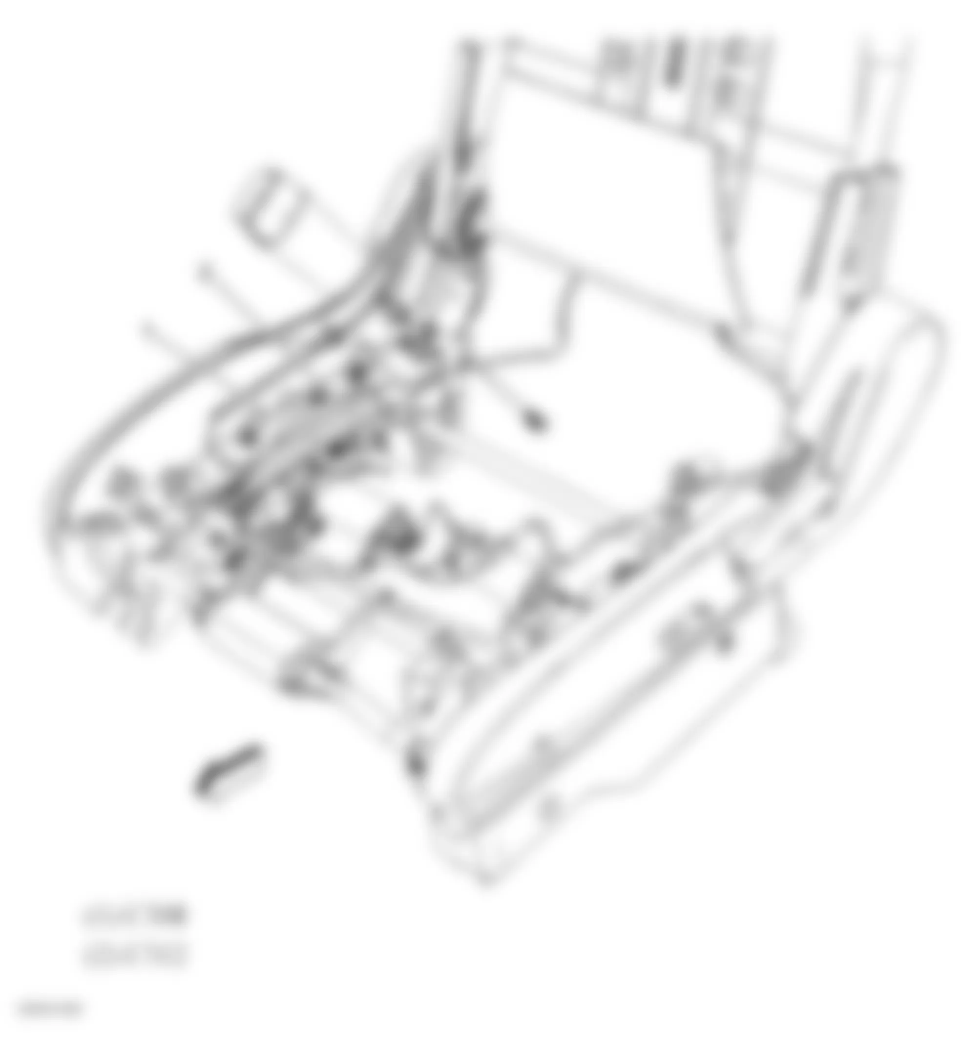 Chevrolet Equinox LS 2007 - Component Locations -  Driver Seat Harness