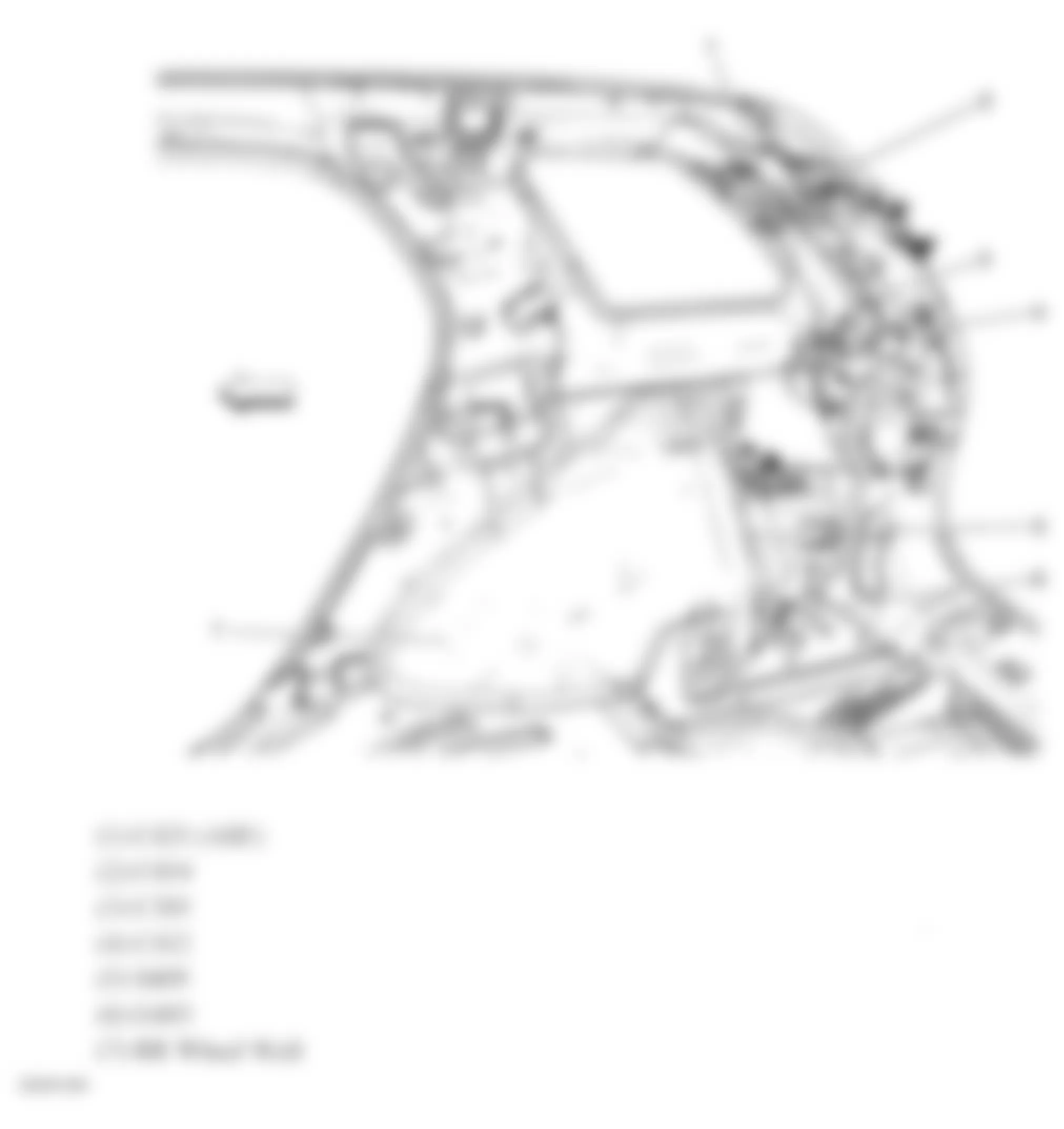 Chevrolet Equinox LS 2007 - Component Locations -  Right Rear Body Harness