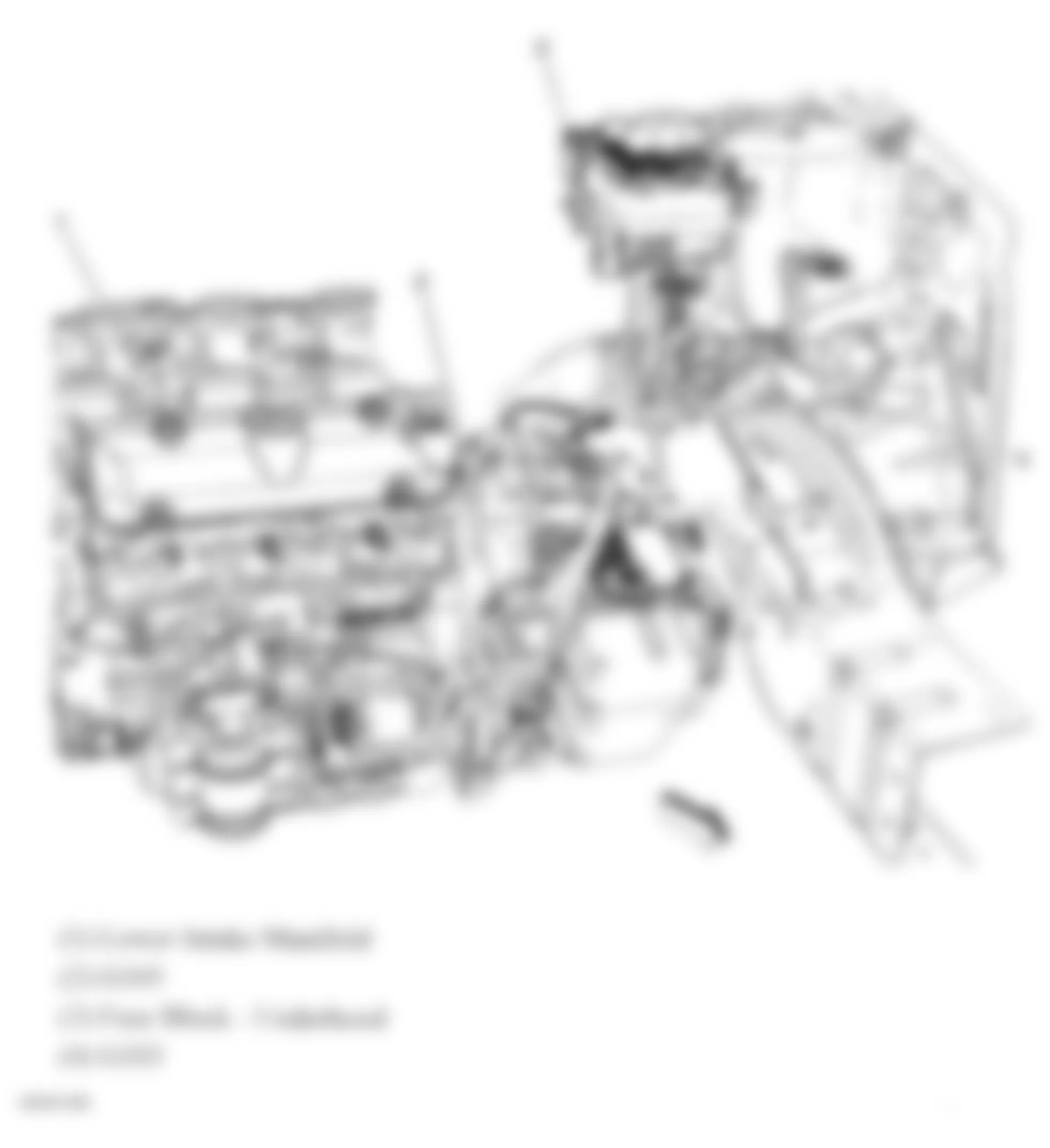 Chevrolet Equinox LS 2007 - Component Locations -  Ground G103 & G105