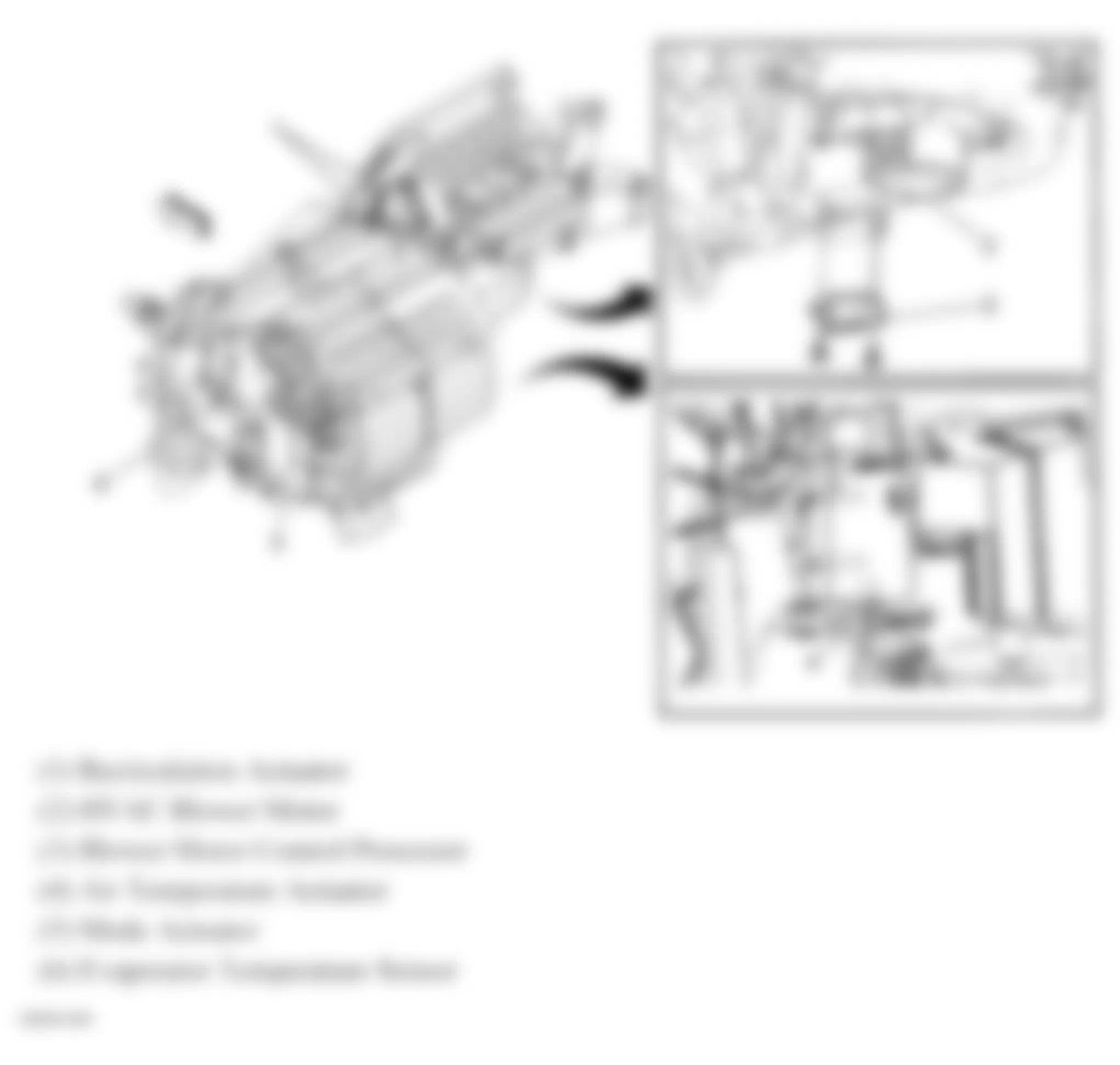 Chevrolet Equinox LT 2007 - Component Locations -  HVAC Module Assembly
