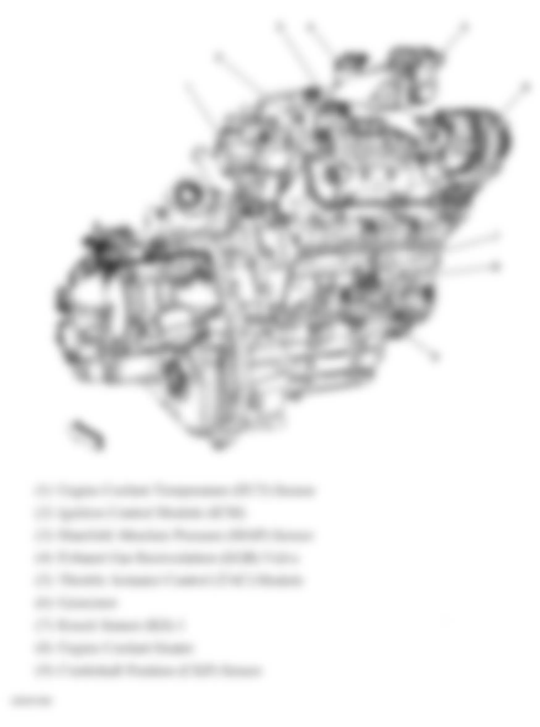 Chevrolet Equinox LT 2007 - Component Locations -  Rear Of Engine