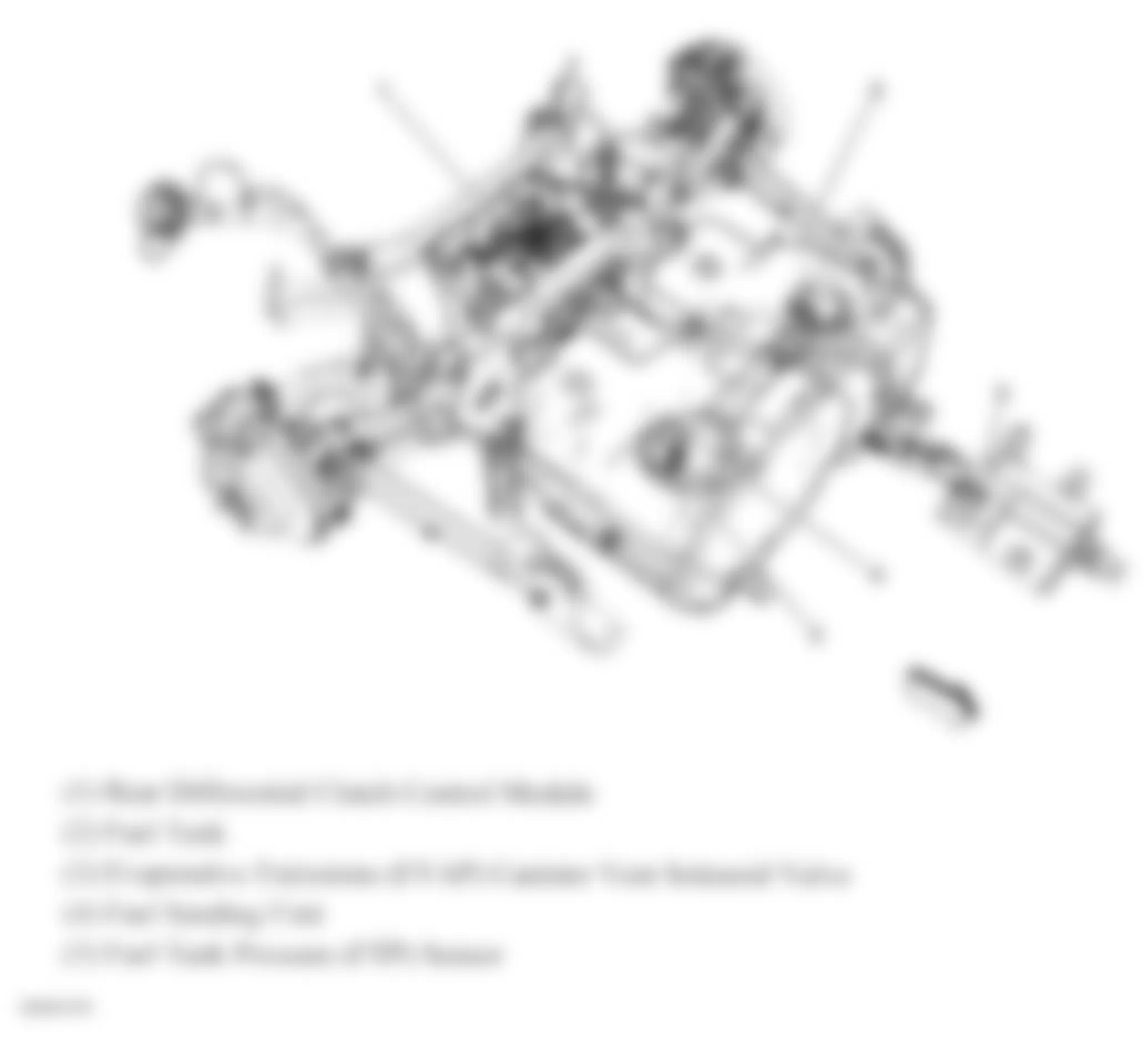 Chevrolet Equinox LT 2007 - Component Locations -  Near Rear Differential