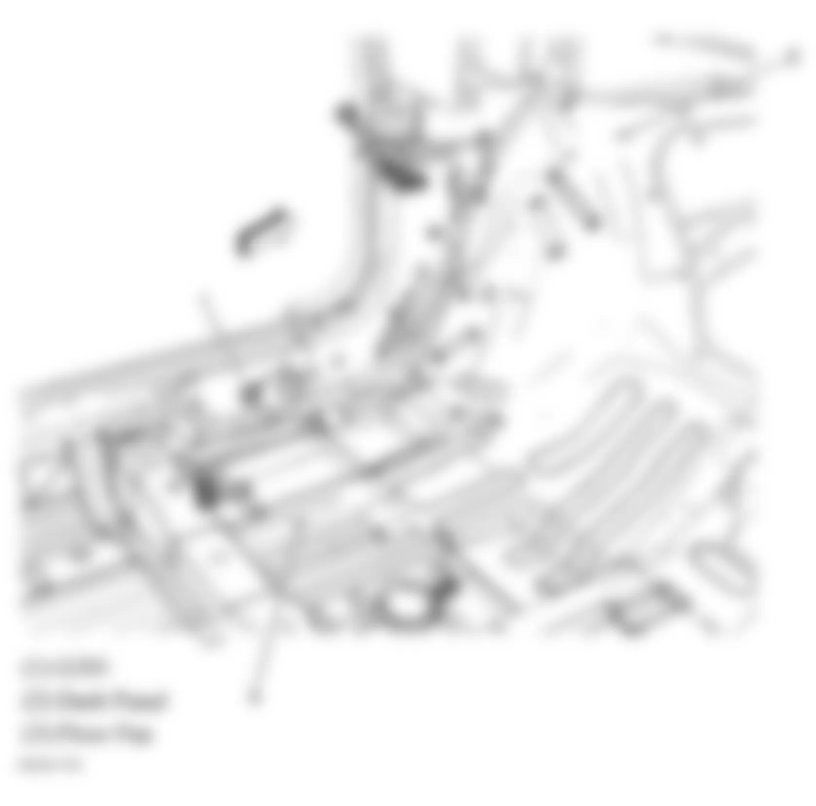 Chevrolet Impala LS 2007 - Component Locations -  Left Kick Panel