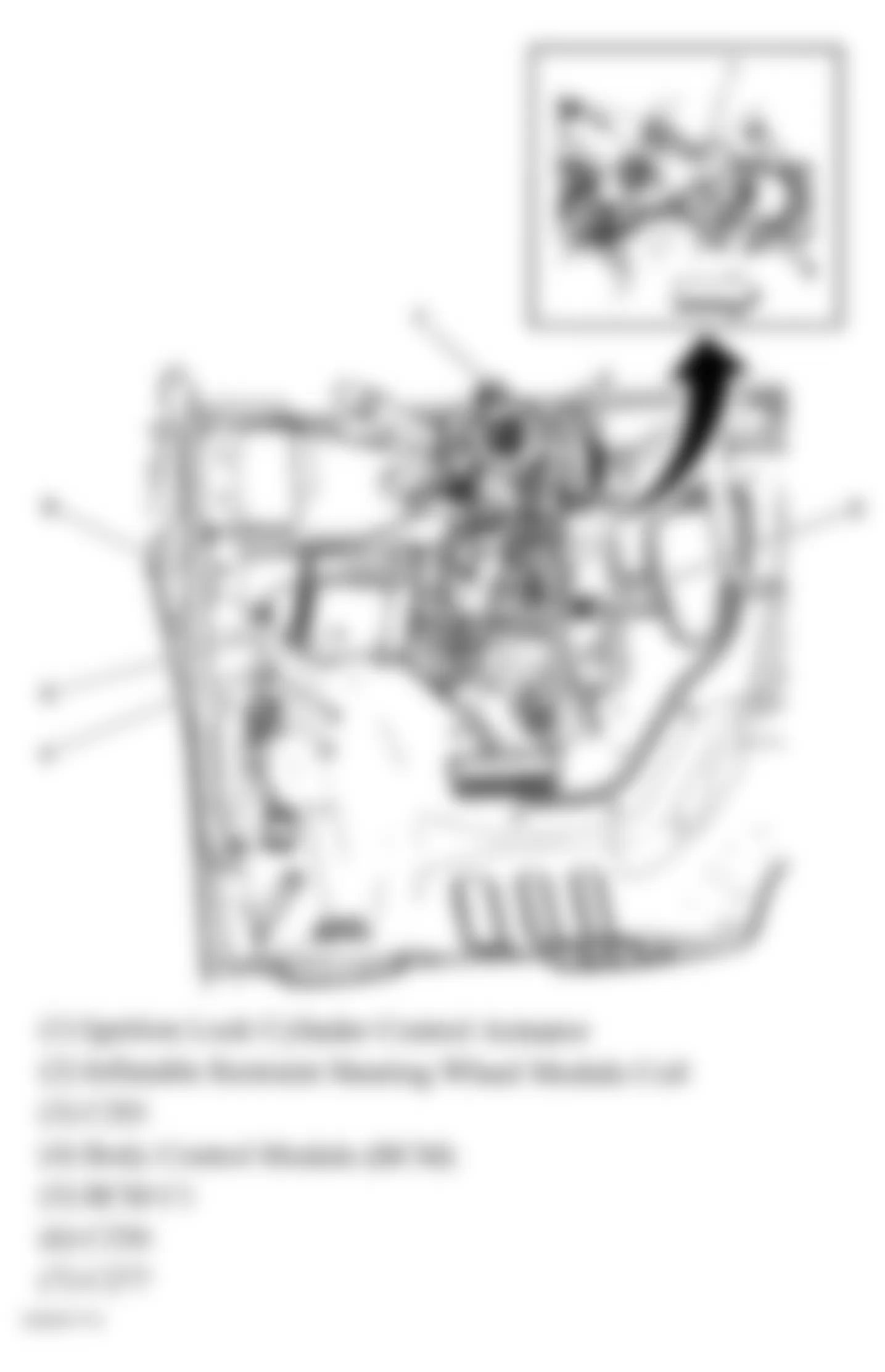 Chevrolet Impala LS 2007 - Component Locations -  Left Side Of Dash