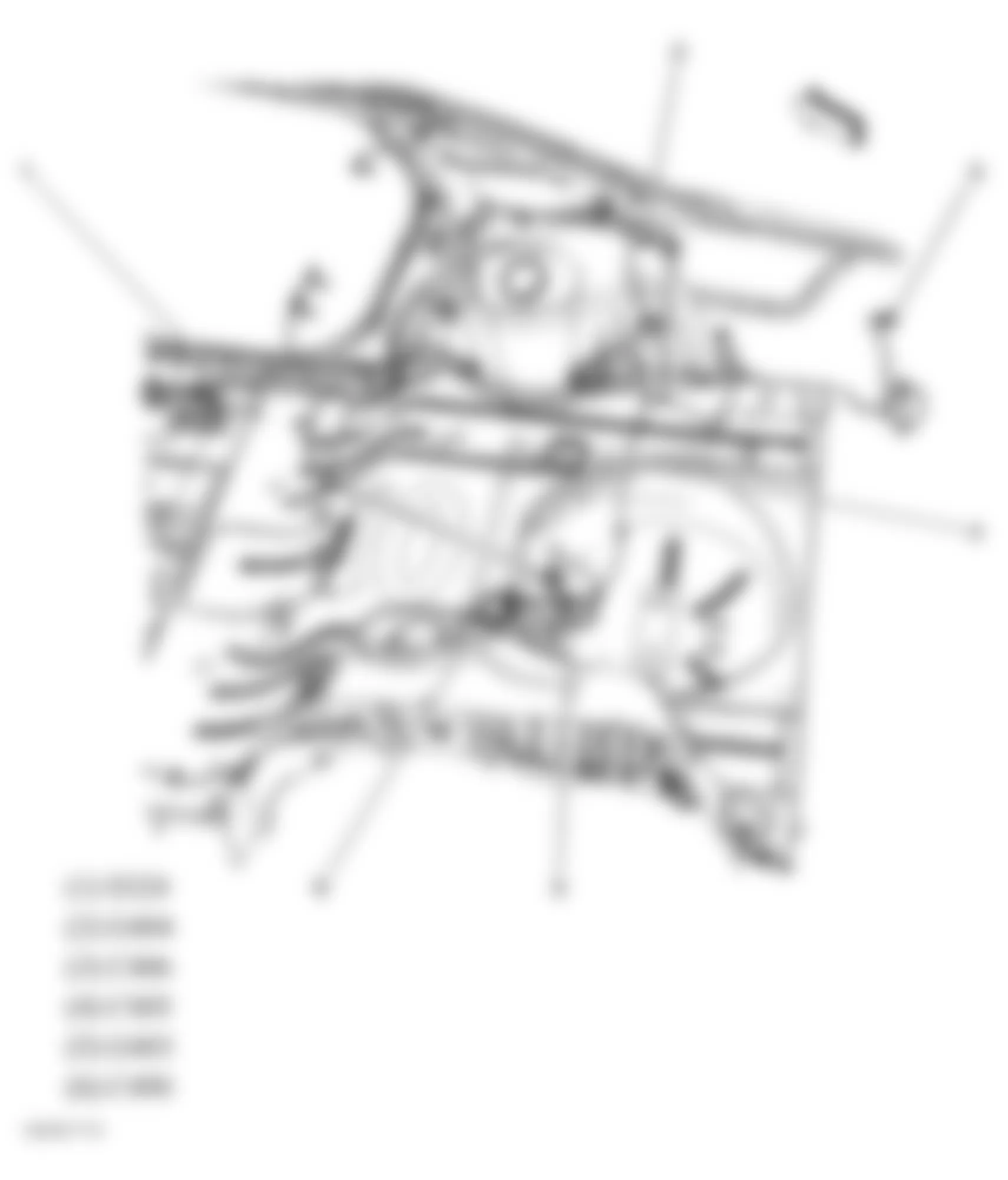 Chevrolet Impala LS 2007 - Component Locations -  Rear Body Harness